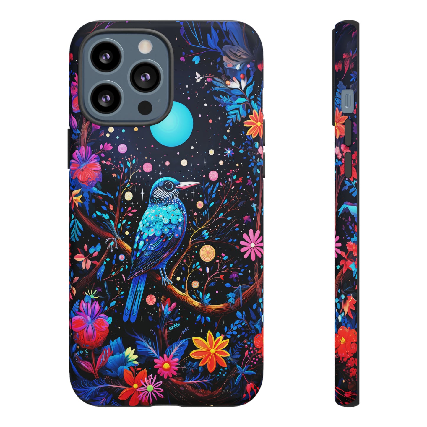 Blue bird at night Tough Cases