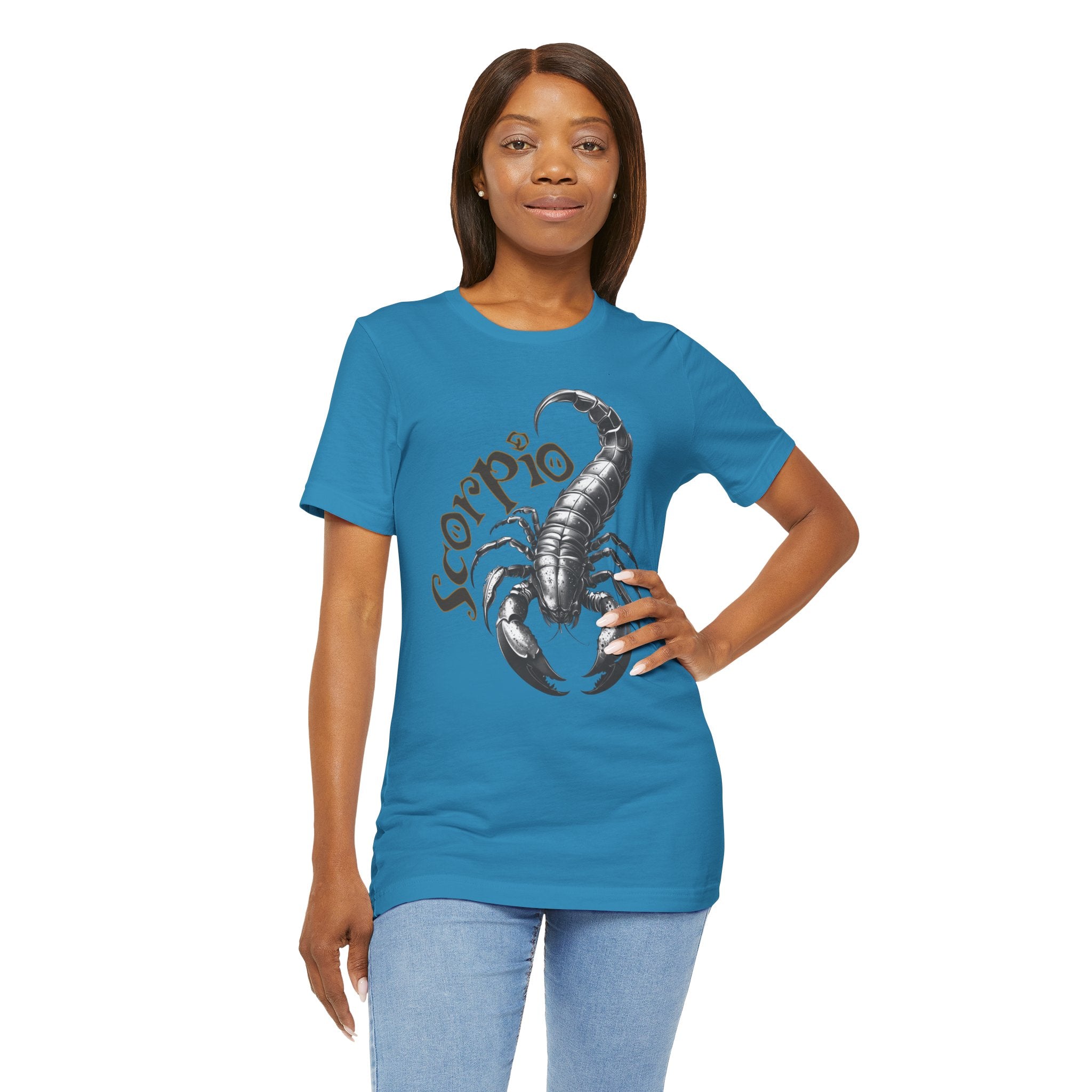 Scorpio Black & white Unisex Jersey Short Sleeve Tee