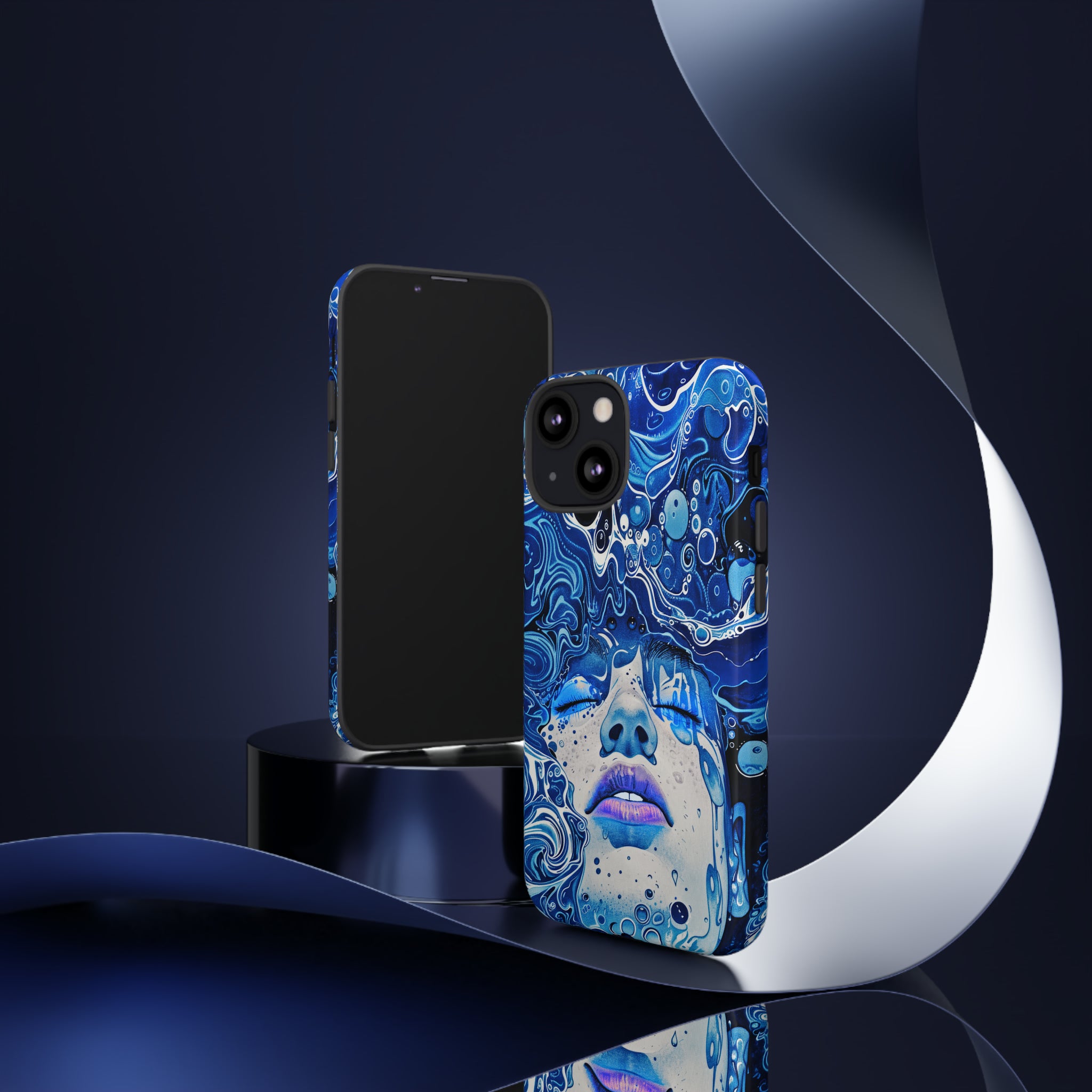 Phone Case, underwater design, Artistic design, Tough Case, Colorful whimsical water fantasy design, iPhone 15, 14, 13, 12, 11, Samsung, Pixel