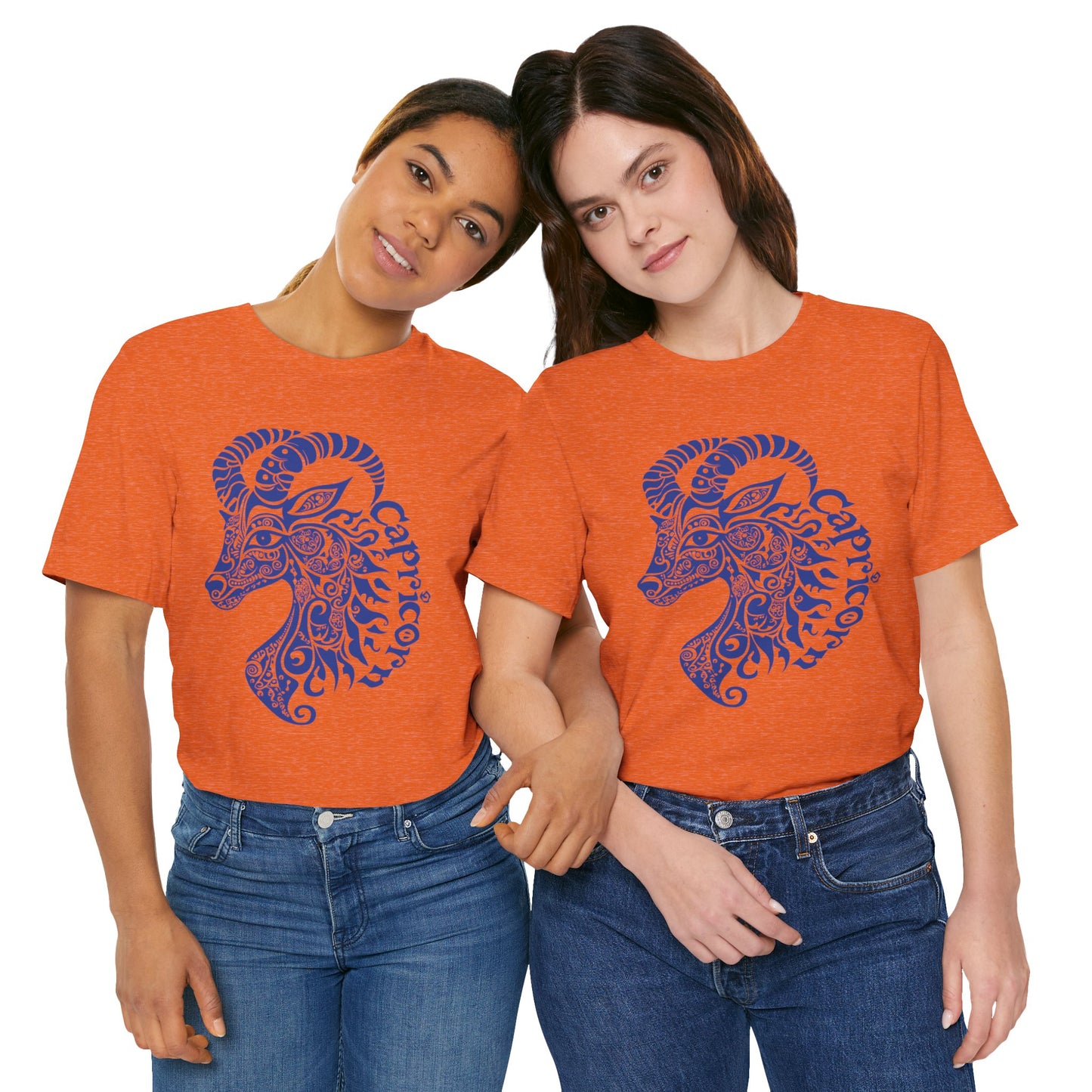 Capricorn blue graphic Unisex Jersey Short Sleeve Tee
