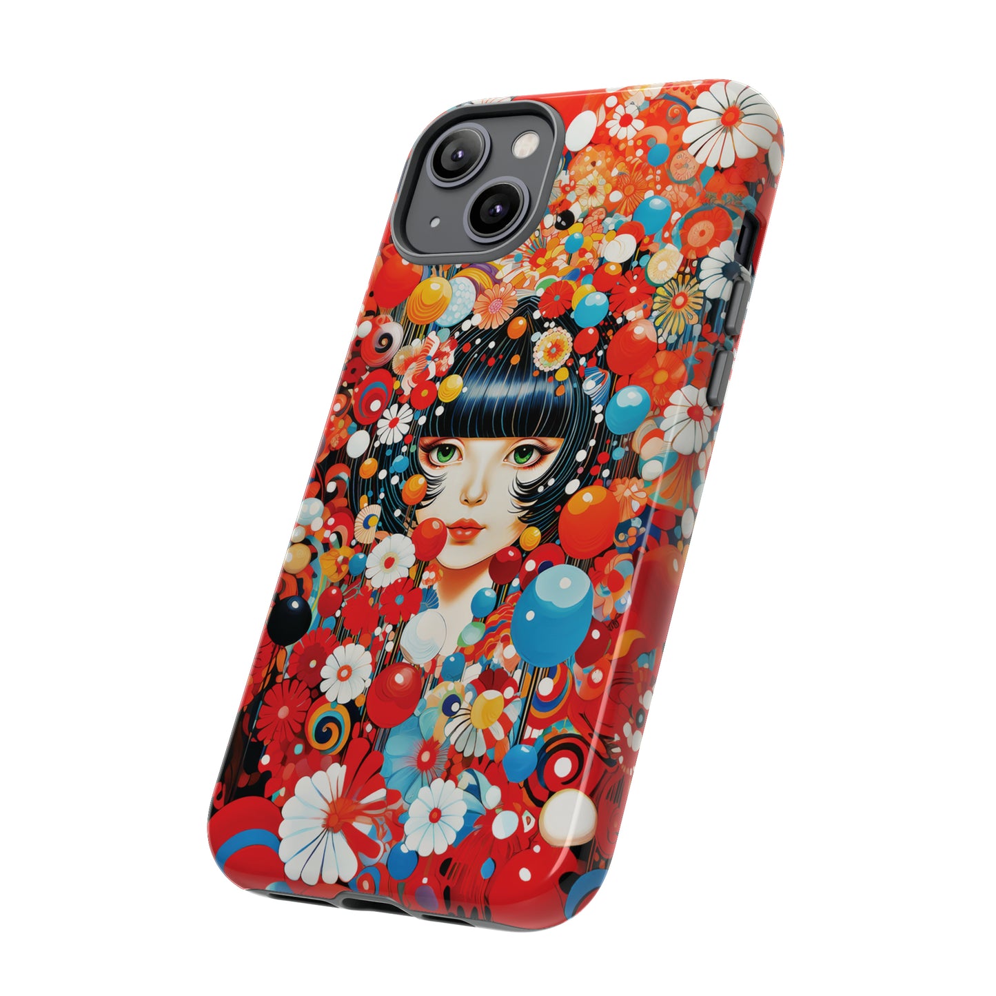 Girl in red blossoms Tough Cases