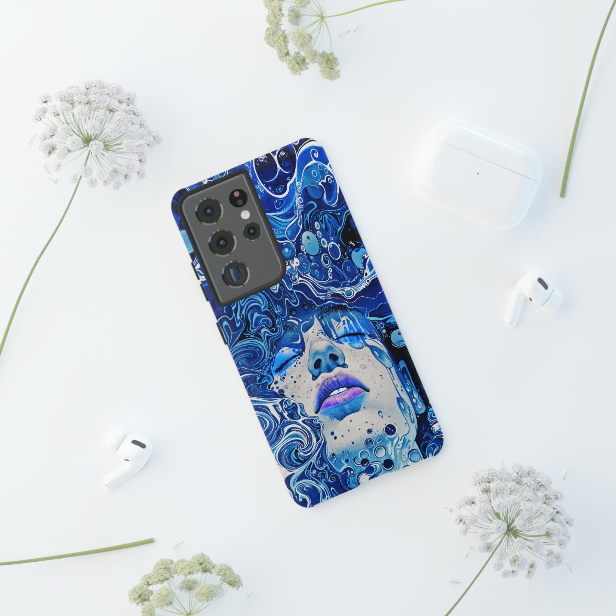Phone Case, underwater design, Artistic design, Tough Case, Colorful whimsical water fantasy design, iPhone 15, 14, 13, 12, 11, Samsung, Pixel
