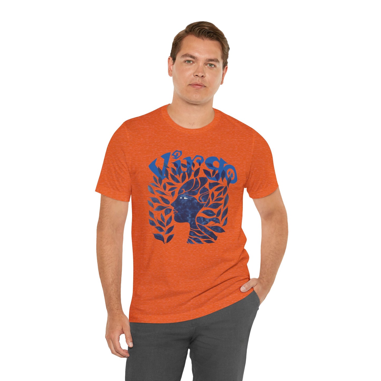 Virgo blue graphic Unisex Jersey Short Sleeve Tee