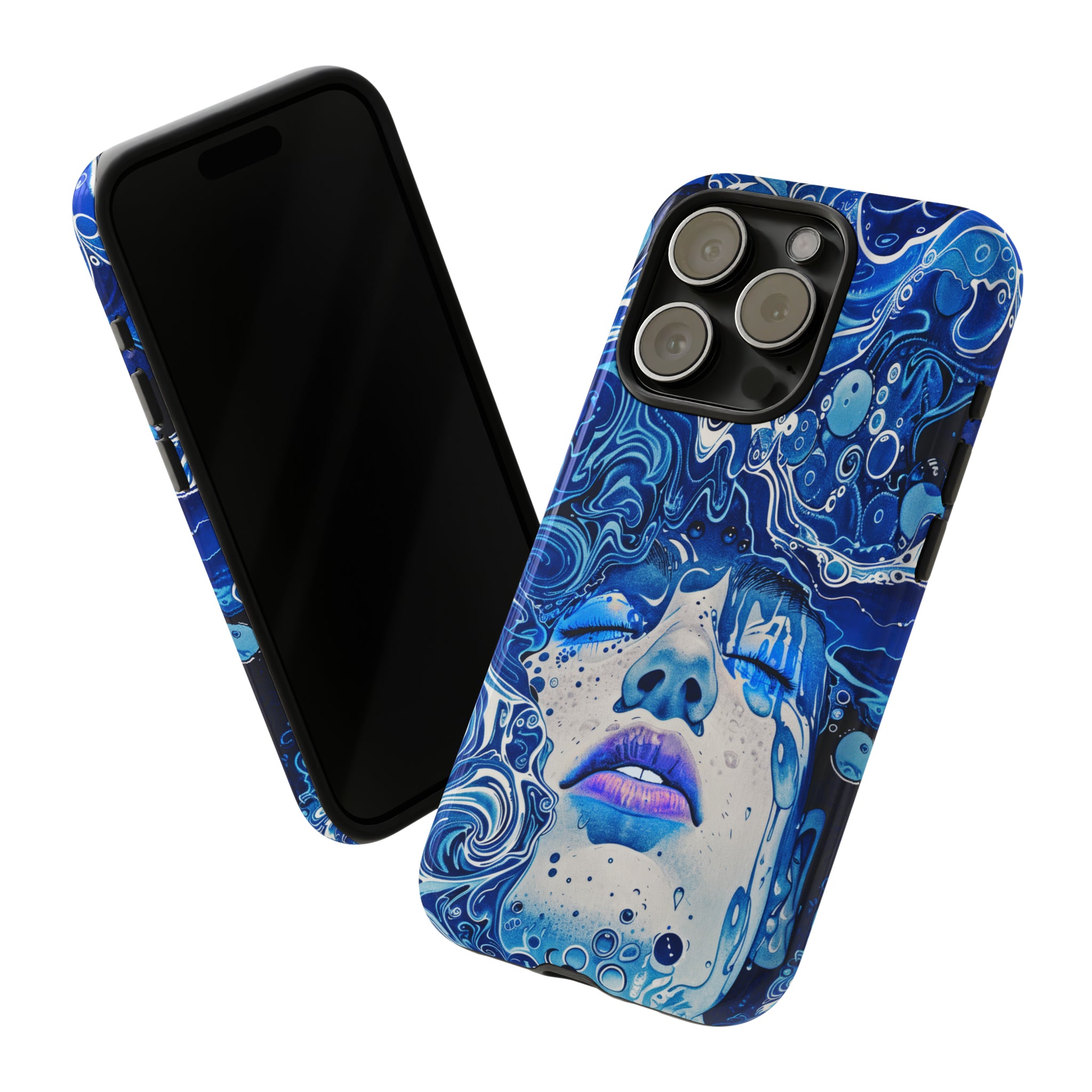 Phone Case, underwater design, Artistic design, Tough Case, Colorful whimsical water fantasy design, iPhone 15, 14, 13, 12, 11, Samsung, Pixel