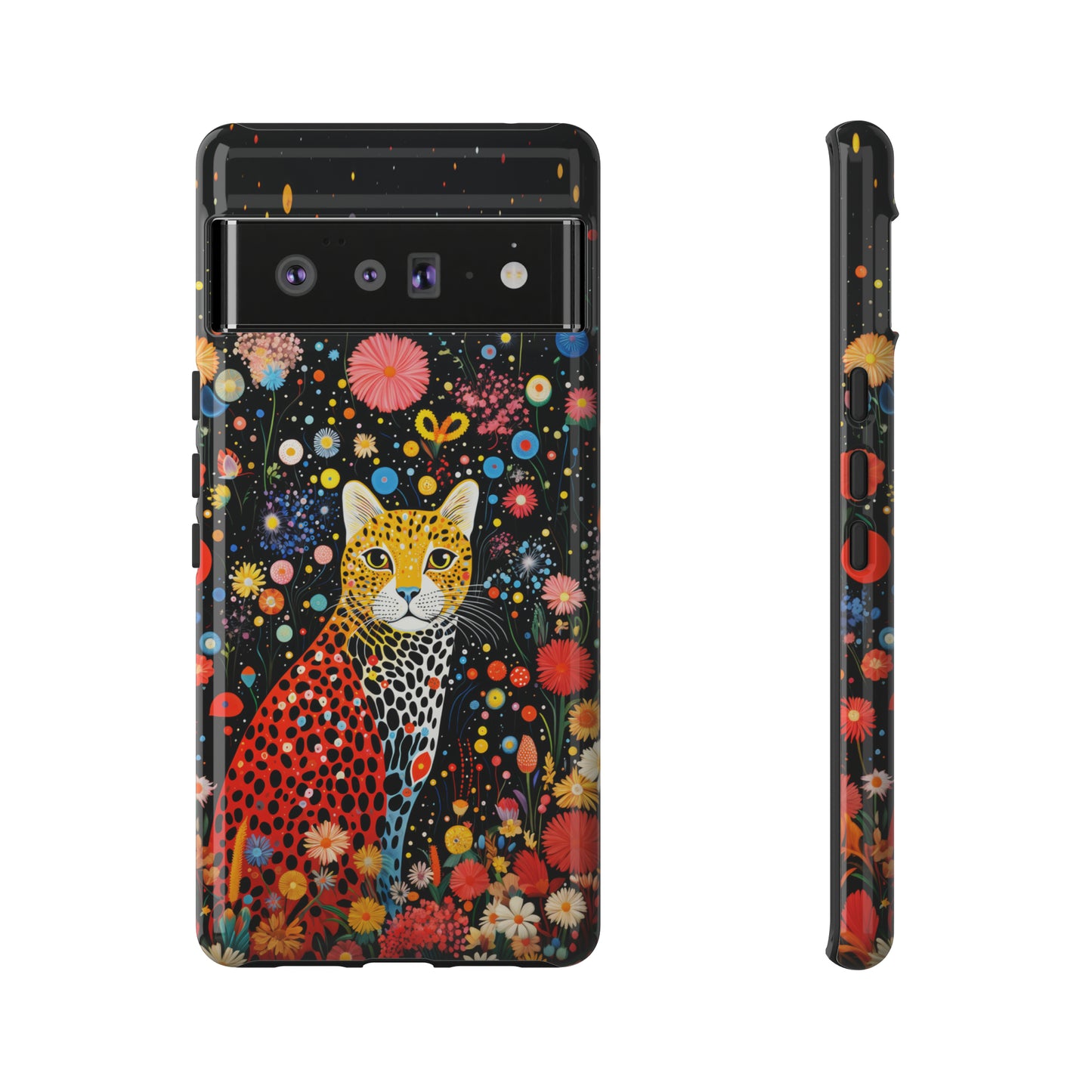 Cheetah in night flowers Tough Cases