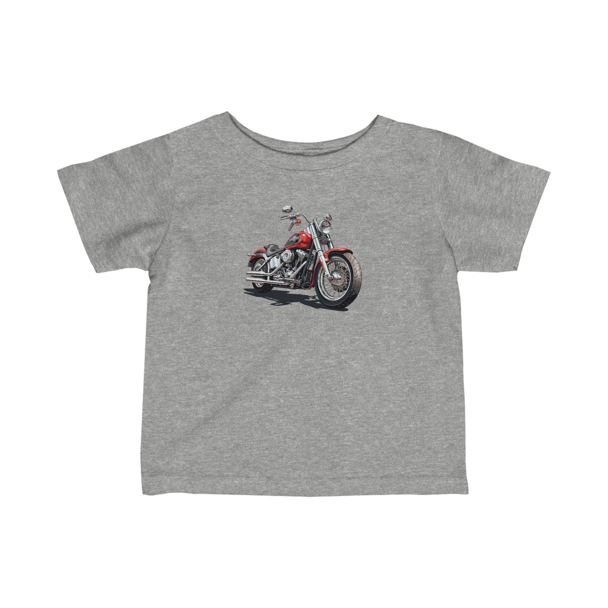 Red Motorcycle Infant Fine Jersey Tee