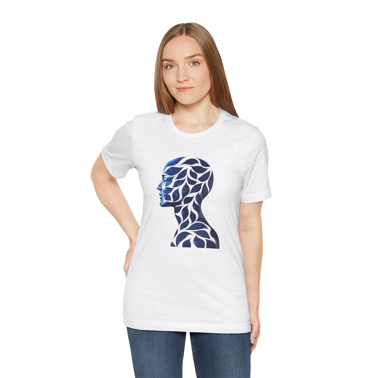 Artistic Profile Tee, Unisex Graphic T-Shirt, Unique Casual Wear, Gift for Art Lovers, Summer Wardrobe Essential