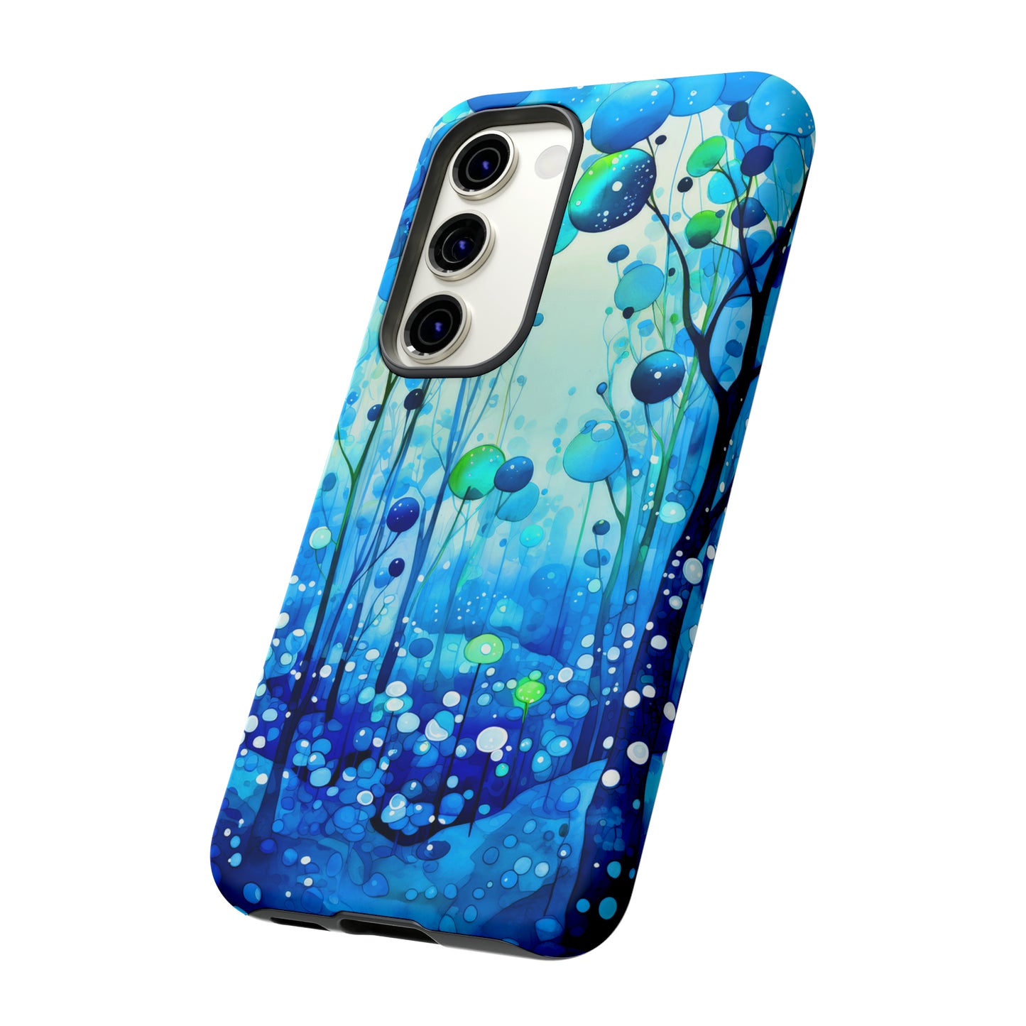 Blue fantasy forest Tough Cases