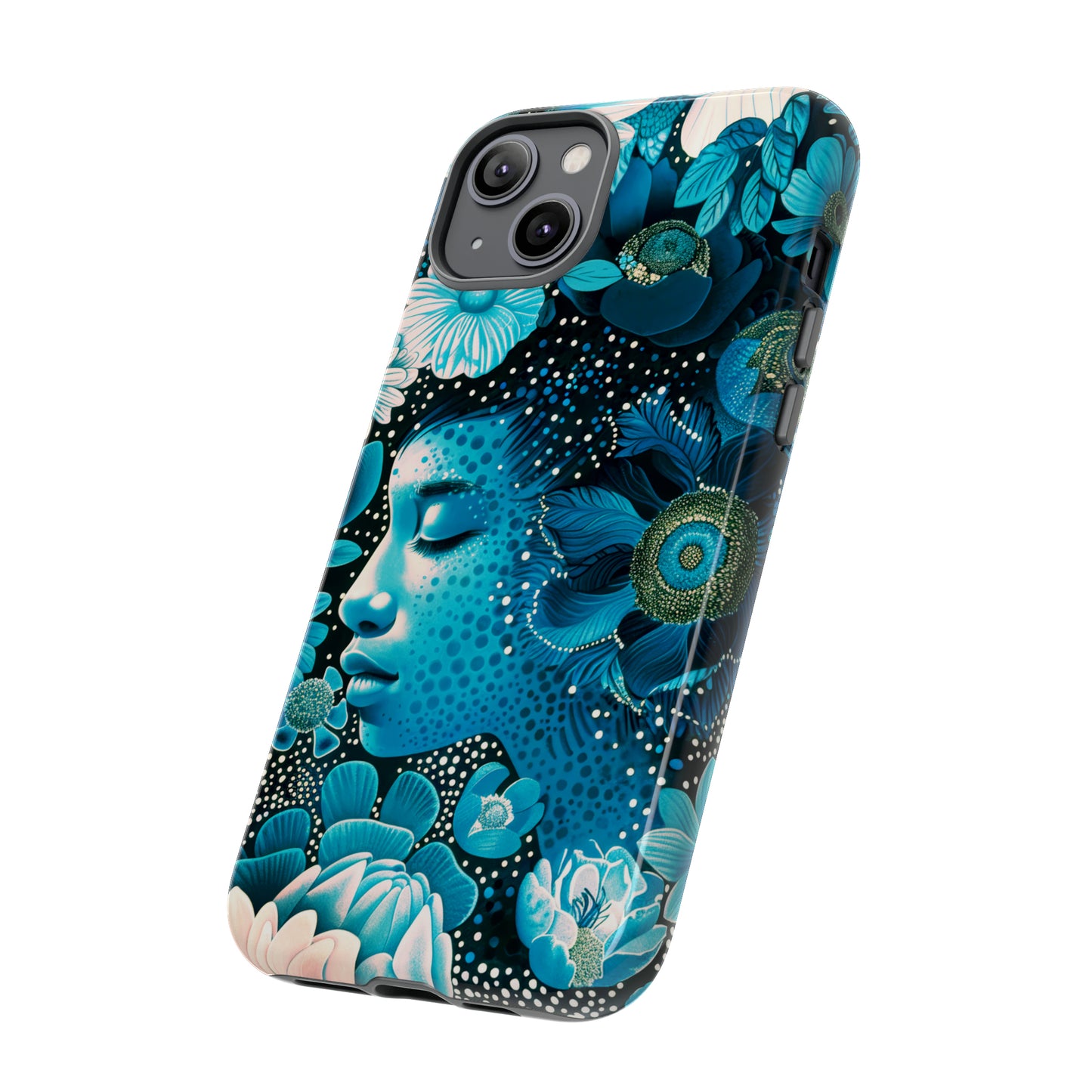 Girl in blue Tough Cases