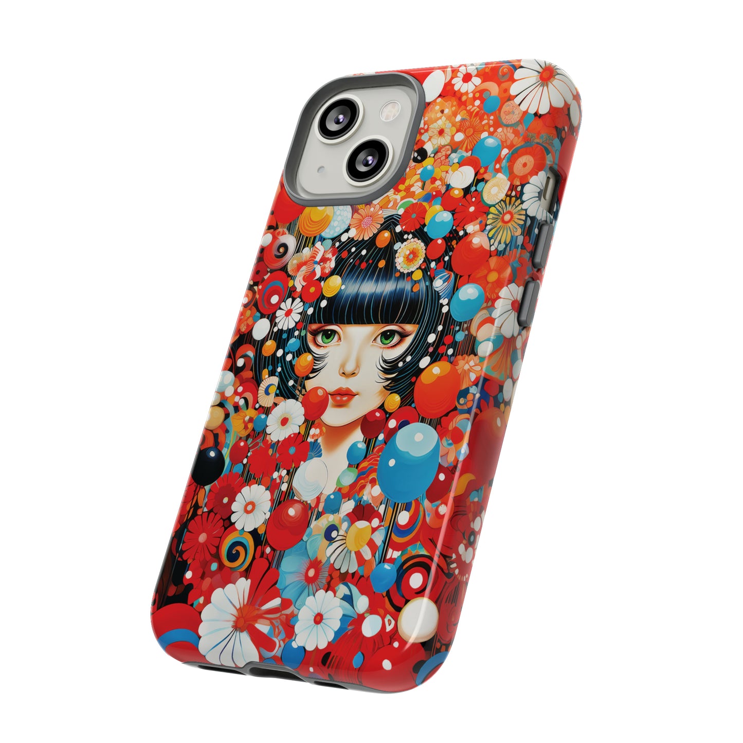 Girl in red blossoms Tough Cases