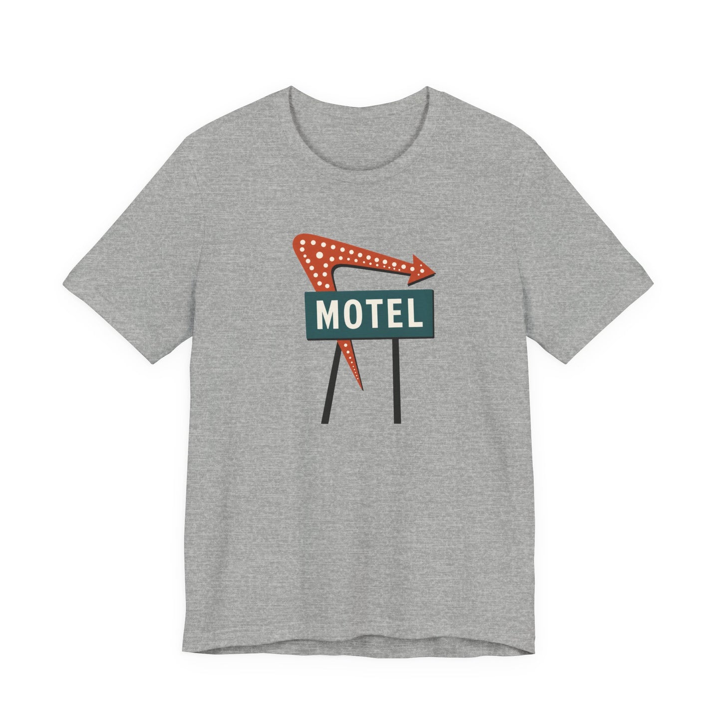 Midcentury Motel Neon Sign T‑Shirt — Retro Roadside Vintage Travel Tee