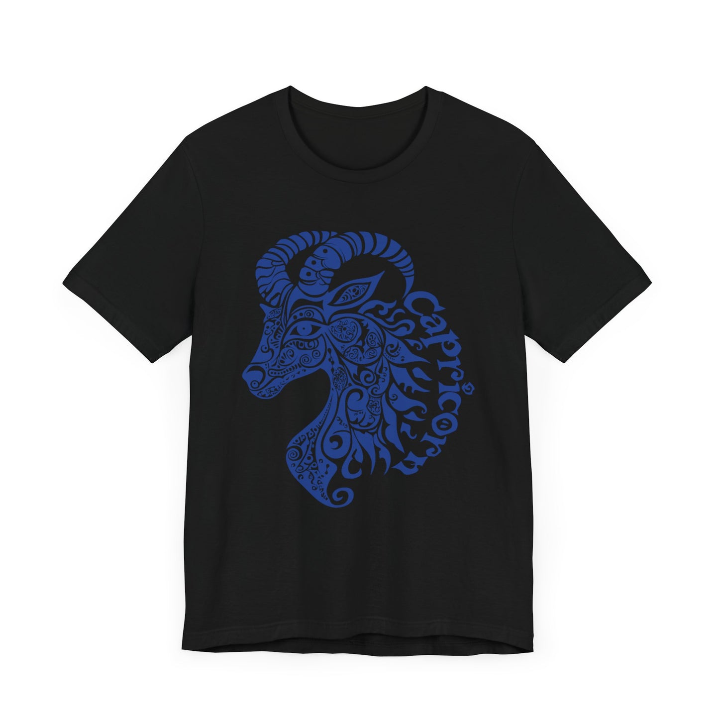 Capricorn blue graphic Unisex Jersey Short Sleeve Tee