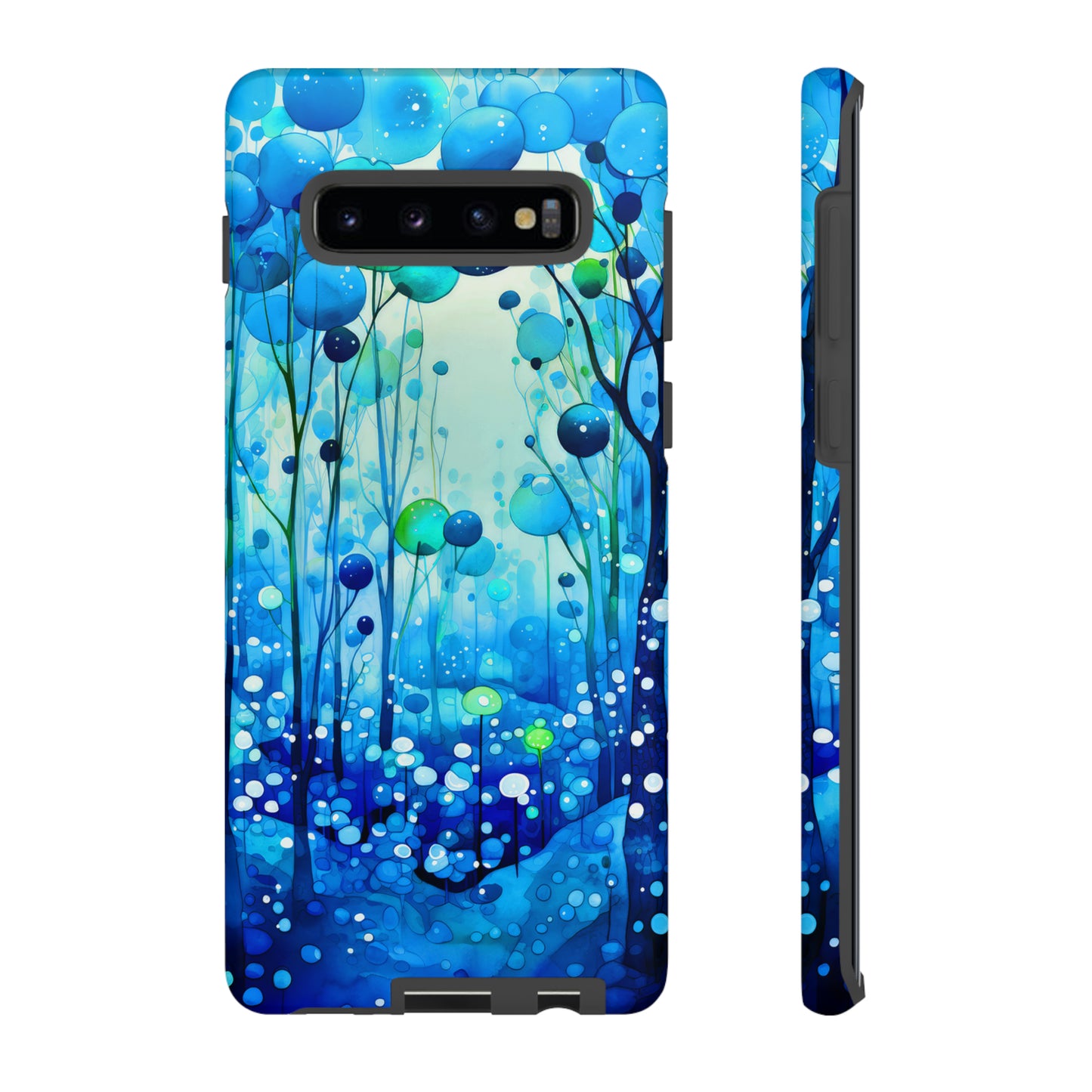 Blue fantasy forest Tough Cases