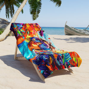 Reef kaleidoscope Beach Towel