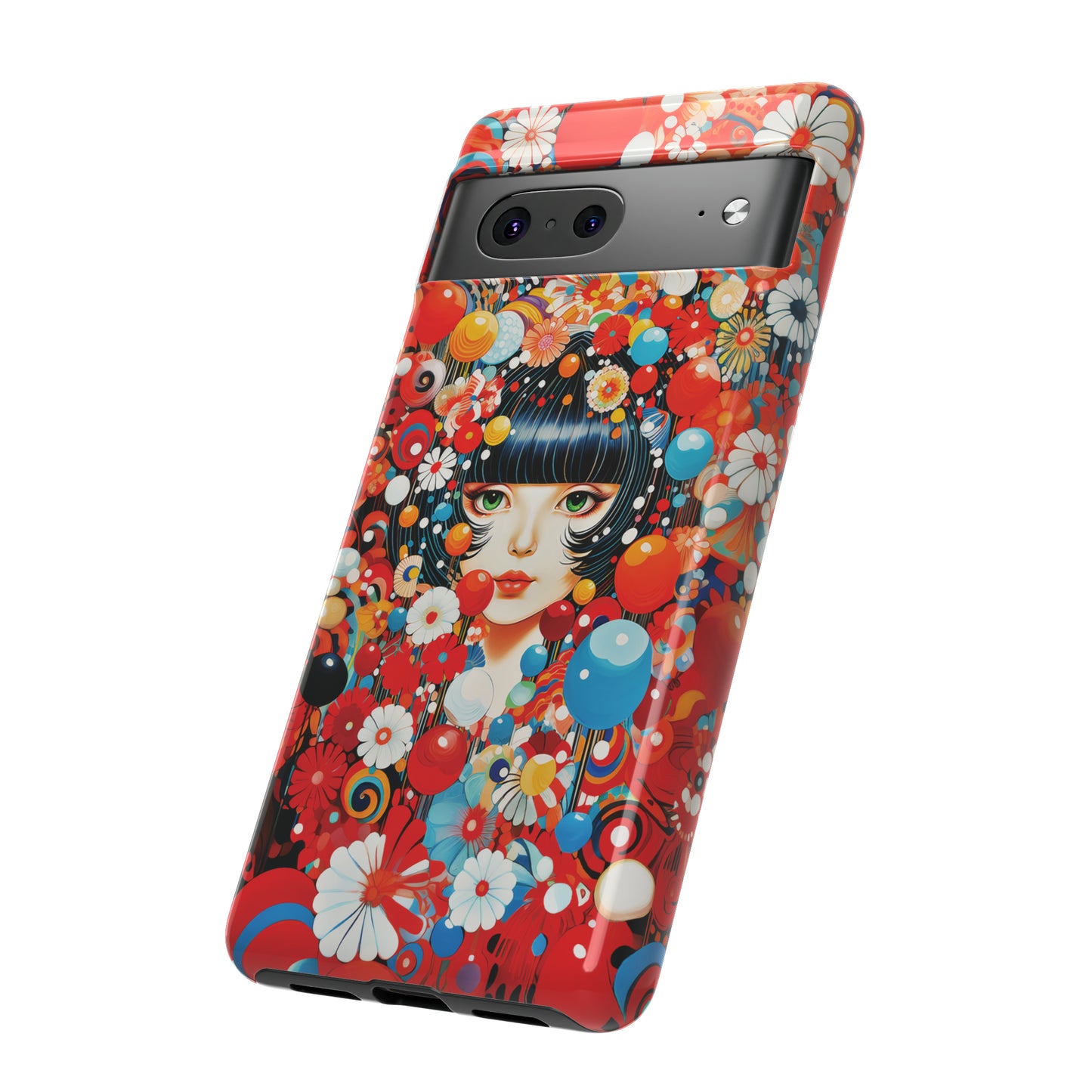 Girl in red blossoms Tough Cases