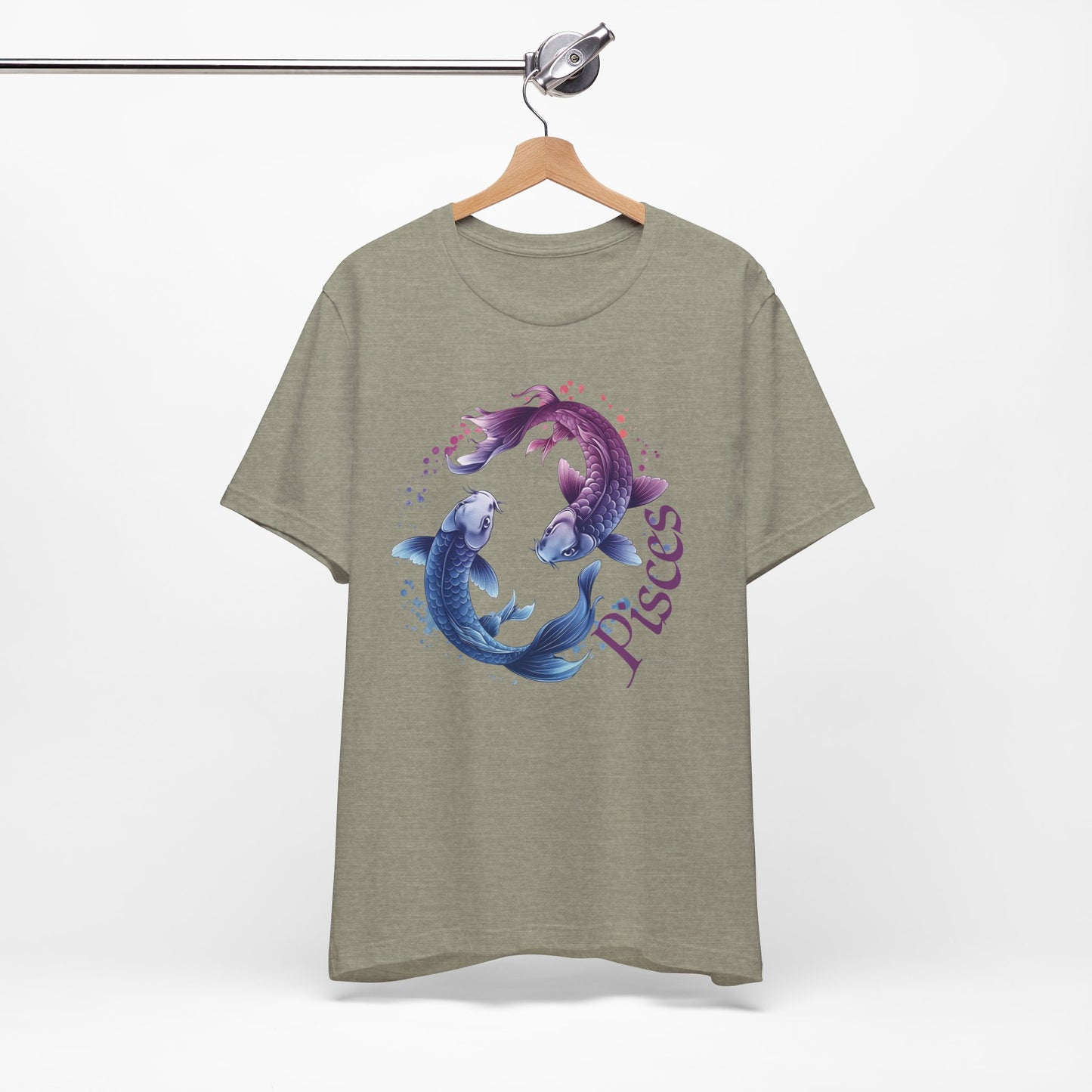 Pisces Artistic Zodiac Unisex Tee, Jersey Short Sleeve Tee, Your Perfect Everyday Favorite