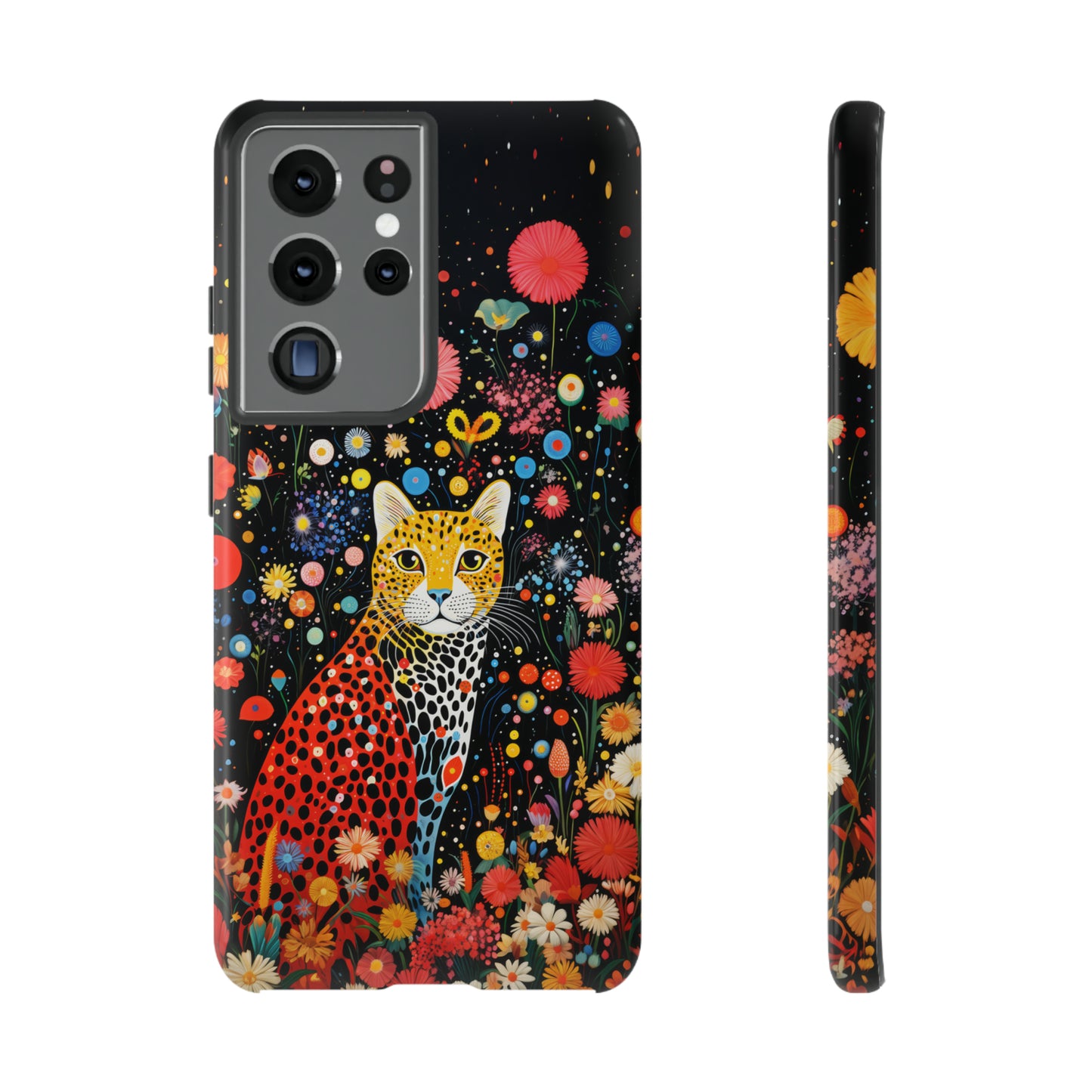 Cheetah in night flowers Tough Cases