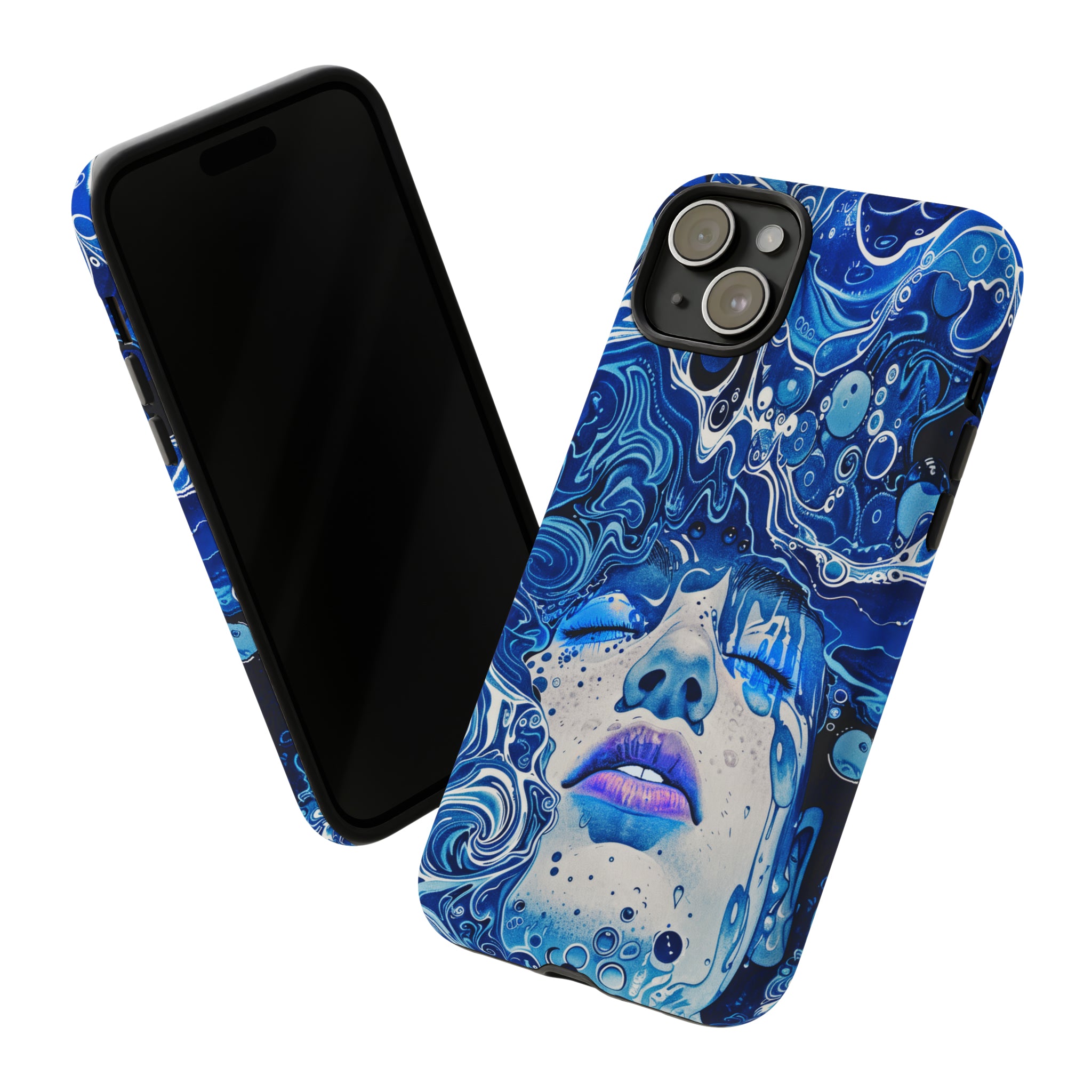 Phone Case, underwater design, Artistic design, Tough Case, Colorful whimsical water fantasy design, iPhone 15, 14, 13, 12, 11, Samsung, Pixel