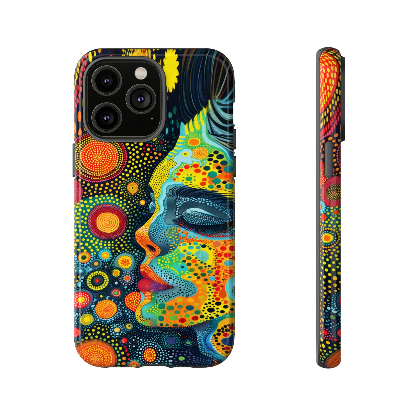 Phone Case, rainbow girl, Artistic design, Tough Case, Colorful whimsical rainbow fantasy design, iPhone 15, 14, 13, 12, 11, Samsung, Pixel