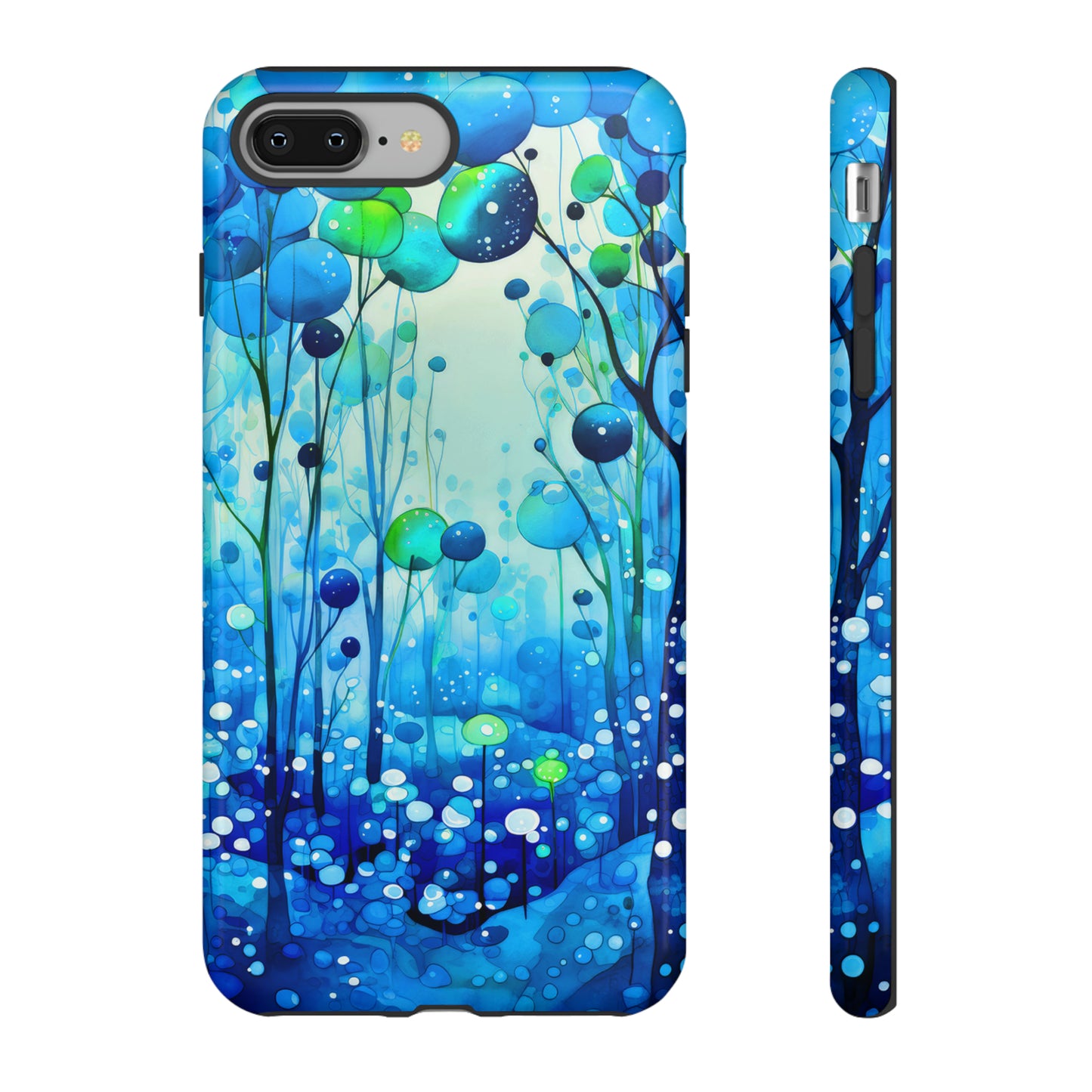 Blue fantasy forest Tough Cases