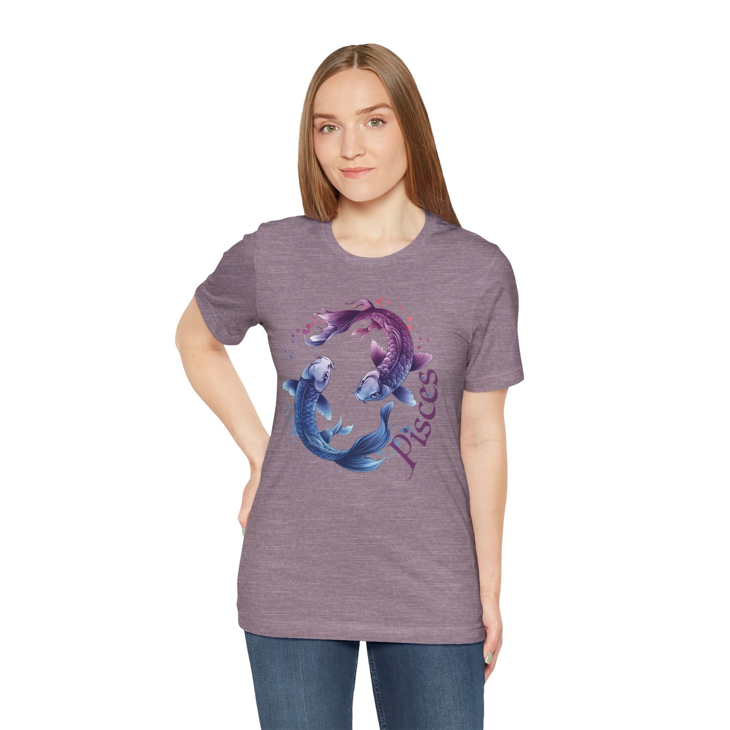 Pisces Artistic Zodiac Unisex Tee, Jersey Short Sleeve Tee, Your Perfect Everyday Favorite