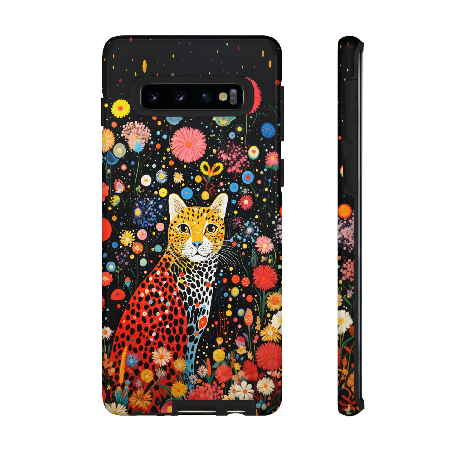 Cheetah in night flowers Tough Cases