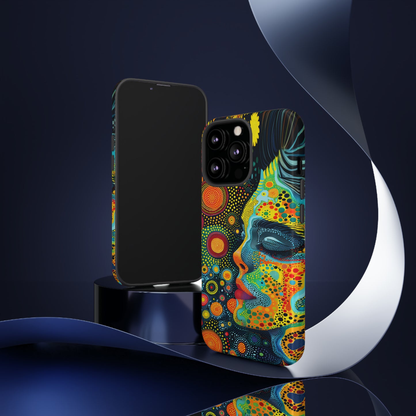 Phone Case, rainbow girl, Artistic design, Tough Case, Colorful whimsical rainbow fantasy design, iPhone 15, 14, 13, 12, 11, Samsung, Pixel