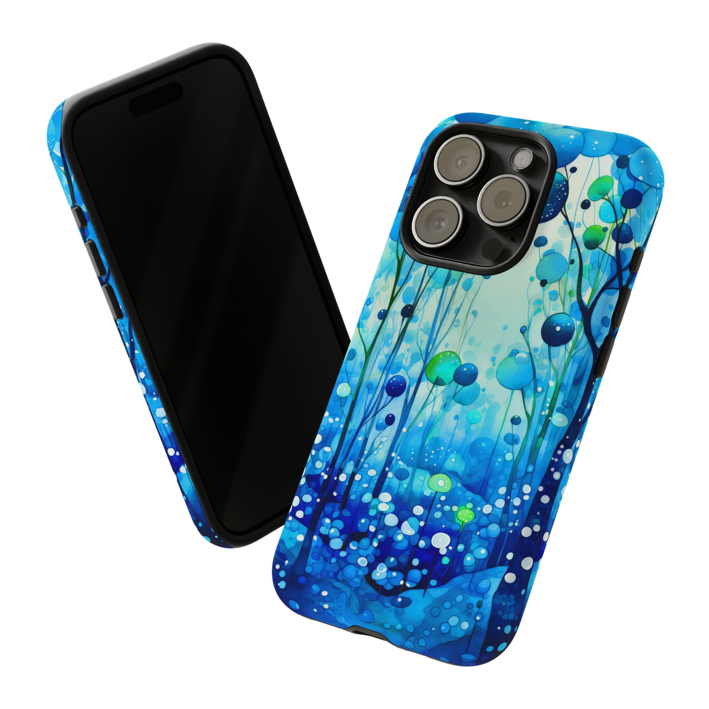 Blue fantasy forest Tough Cases