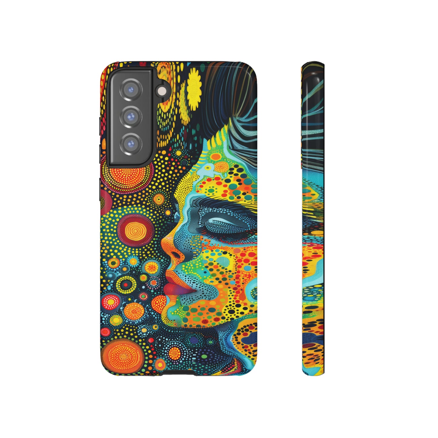 Phone Case, rainbow girl, Artistic design, Tough Case, Colorful whimsical rainbow fantasy design, iPhone 15, 14, 13, 12, 11, Samsung, Pixel