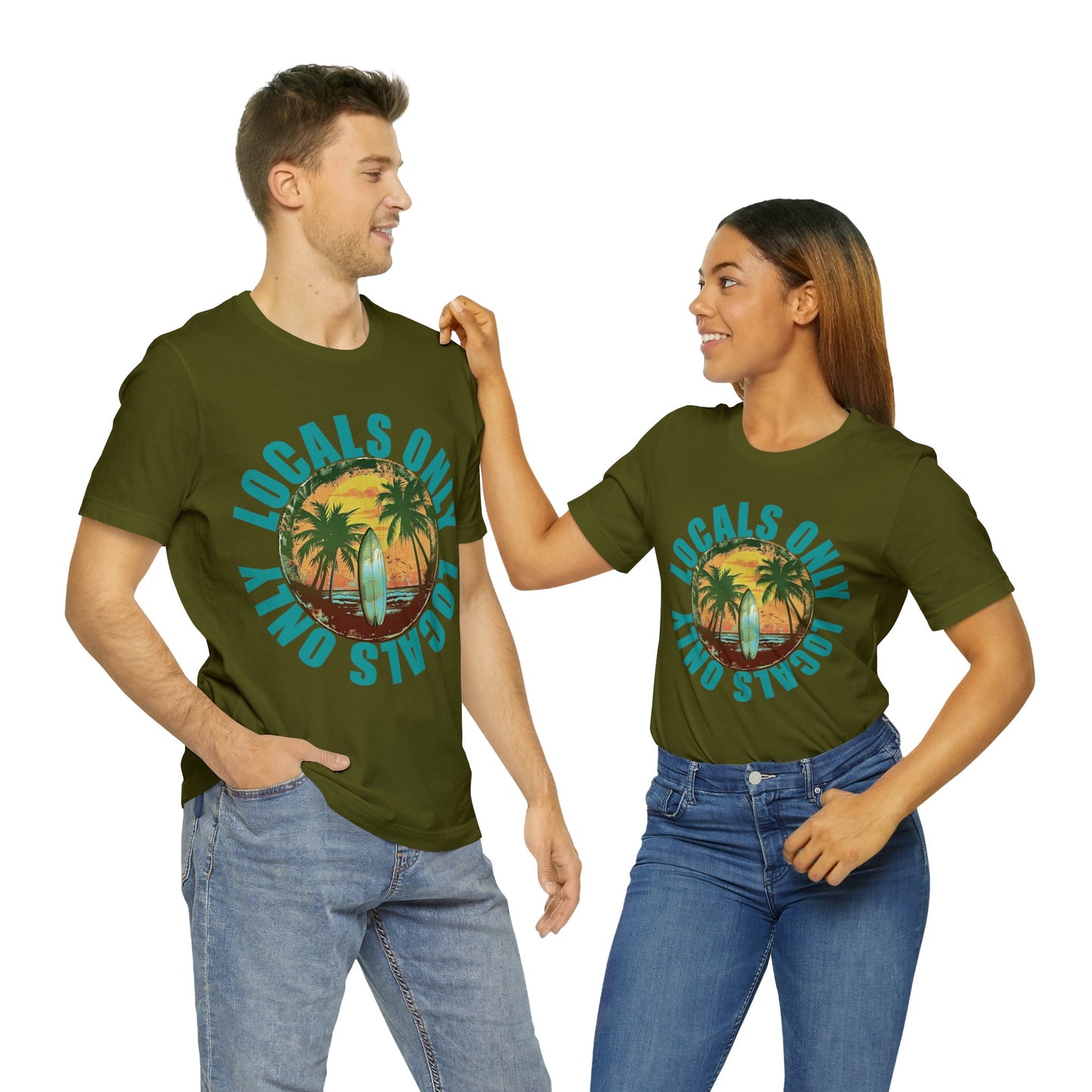 Locals Only stamp Unisex Jersey Short Sleeve Tee
