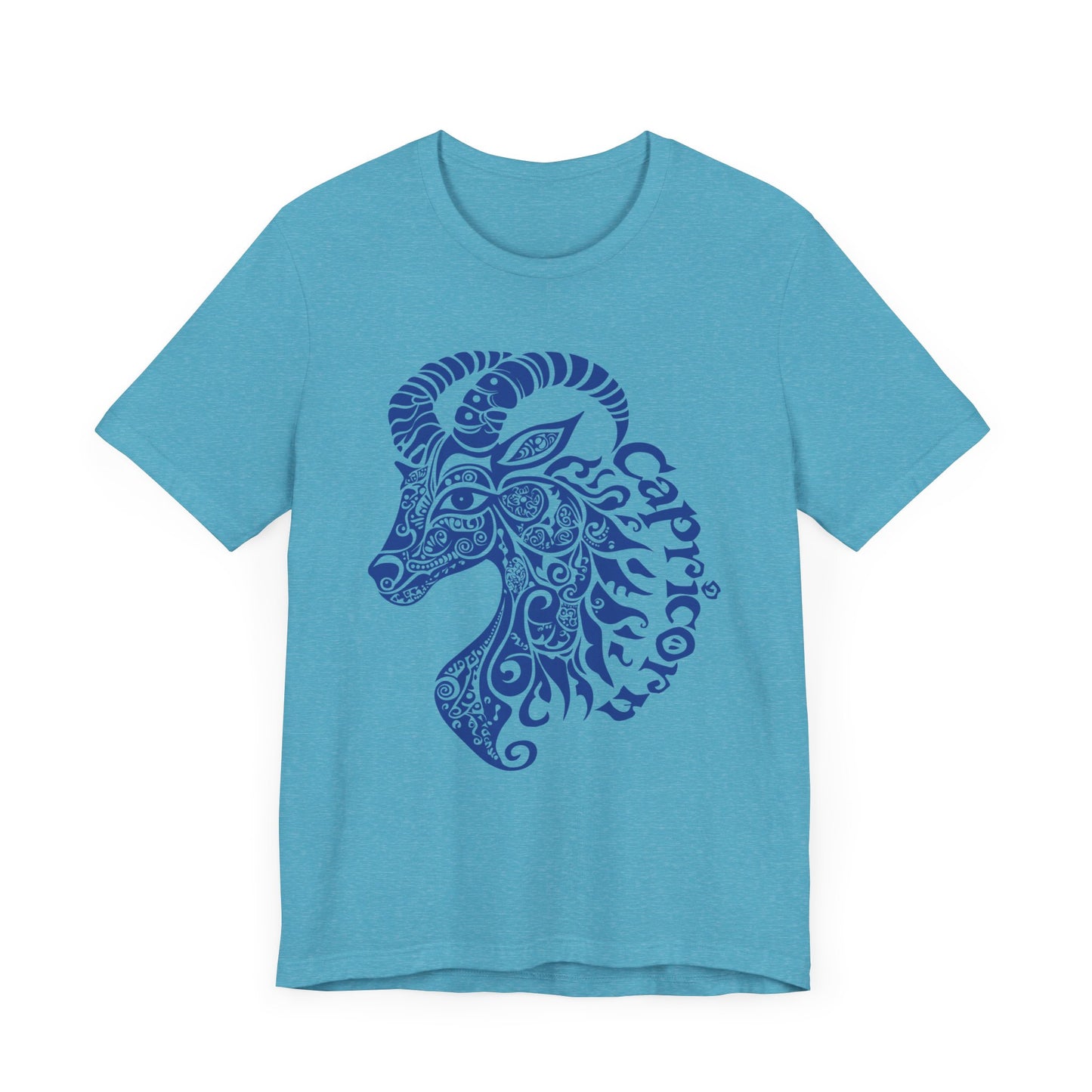 Capricorn blue graphic Unisex Jersey Short Sleeve Tee