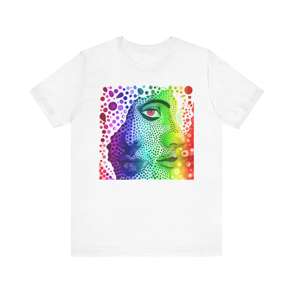 Two faced rainbow Unisex Jersey Short Sleeve Tee