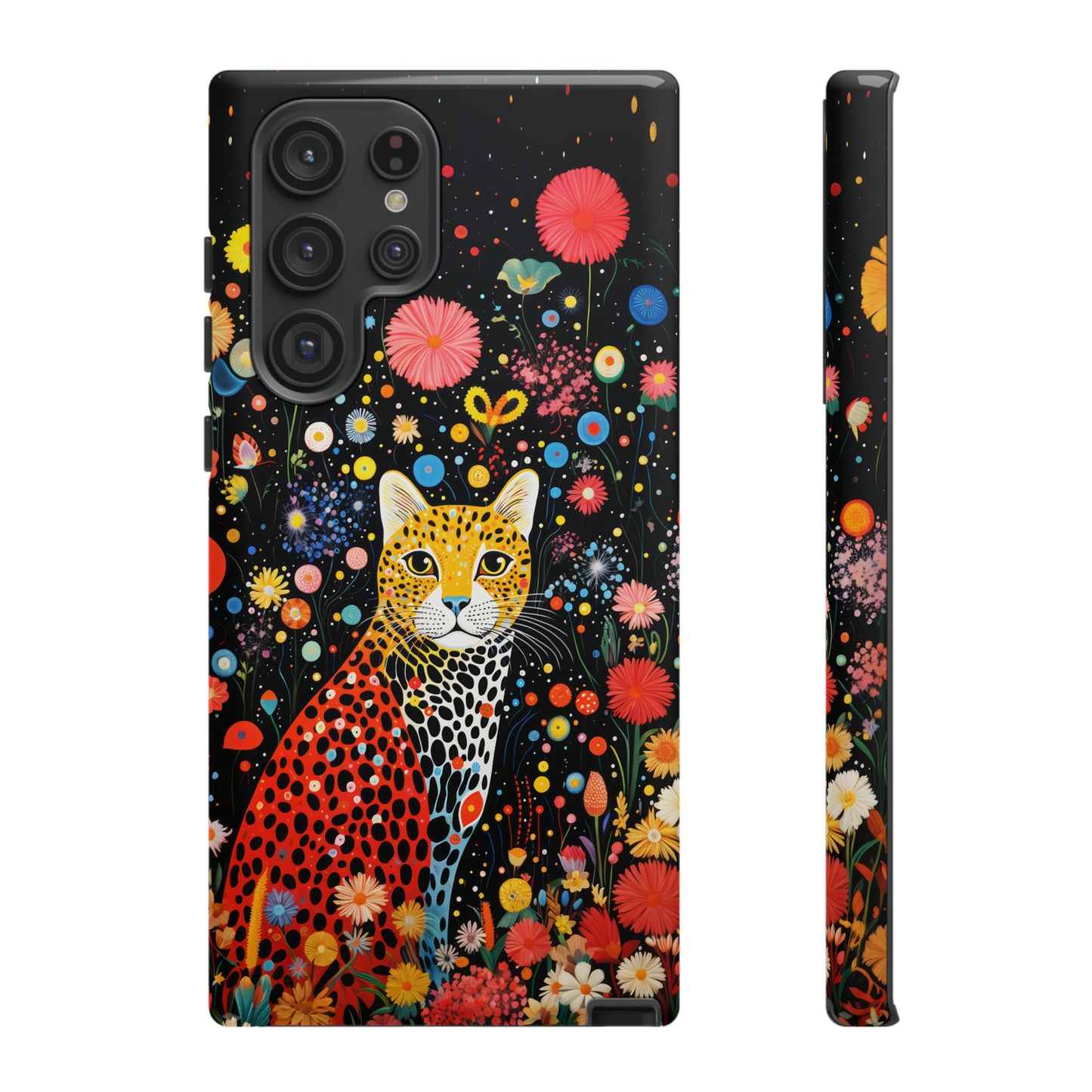 Cheetah in night flowers Tough Cases