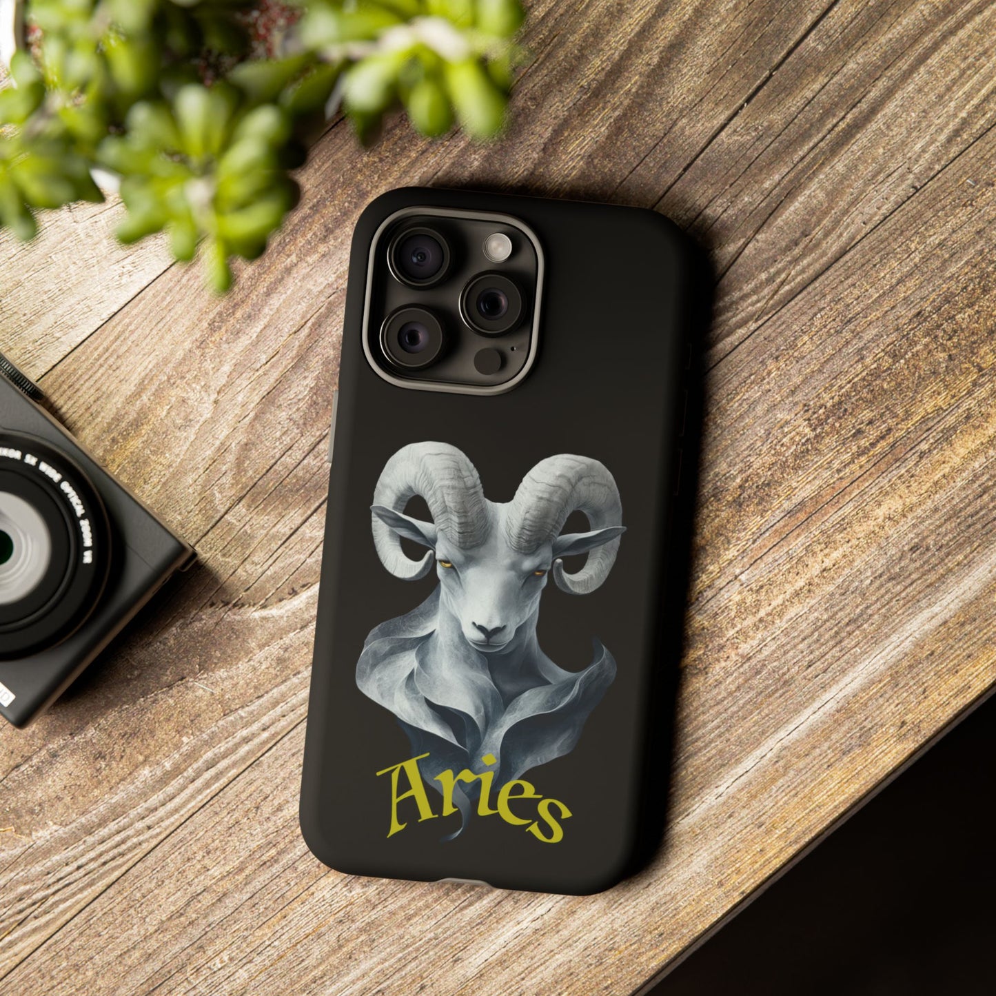 Aries Tough Phone Cases, Artistic Zodiac Phone Cases, premium-quality cases for iPhone, Samsung Galaxy, and Google Pixel devices