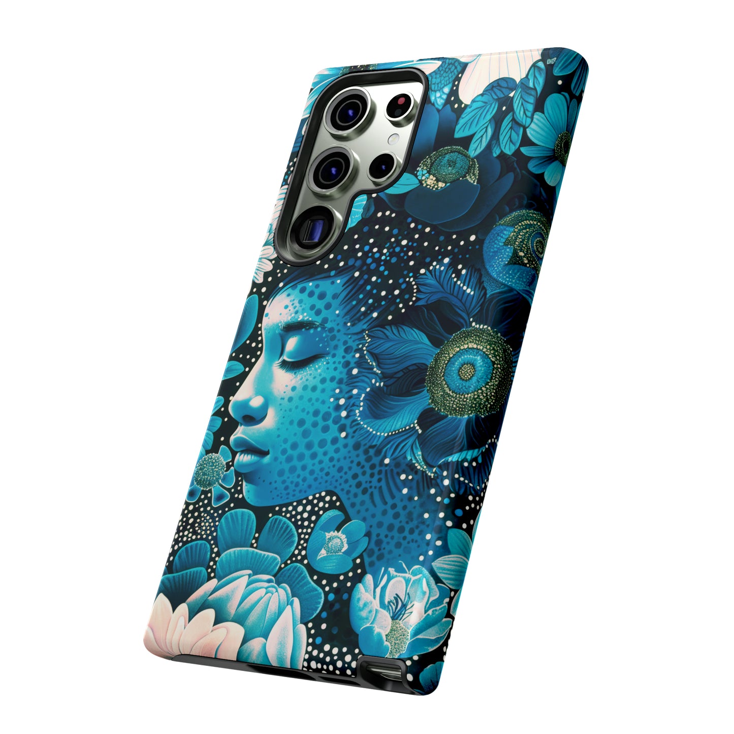 Girl in blue Tough Cases