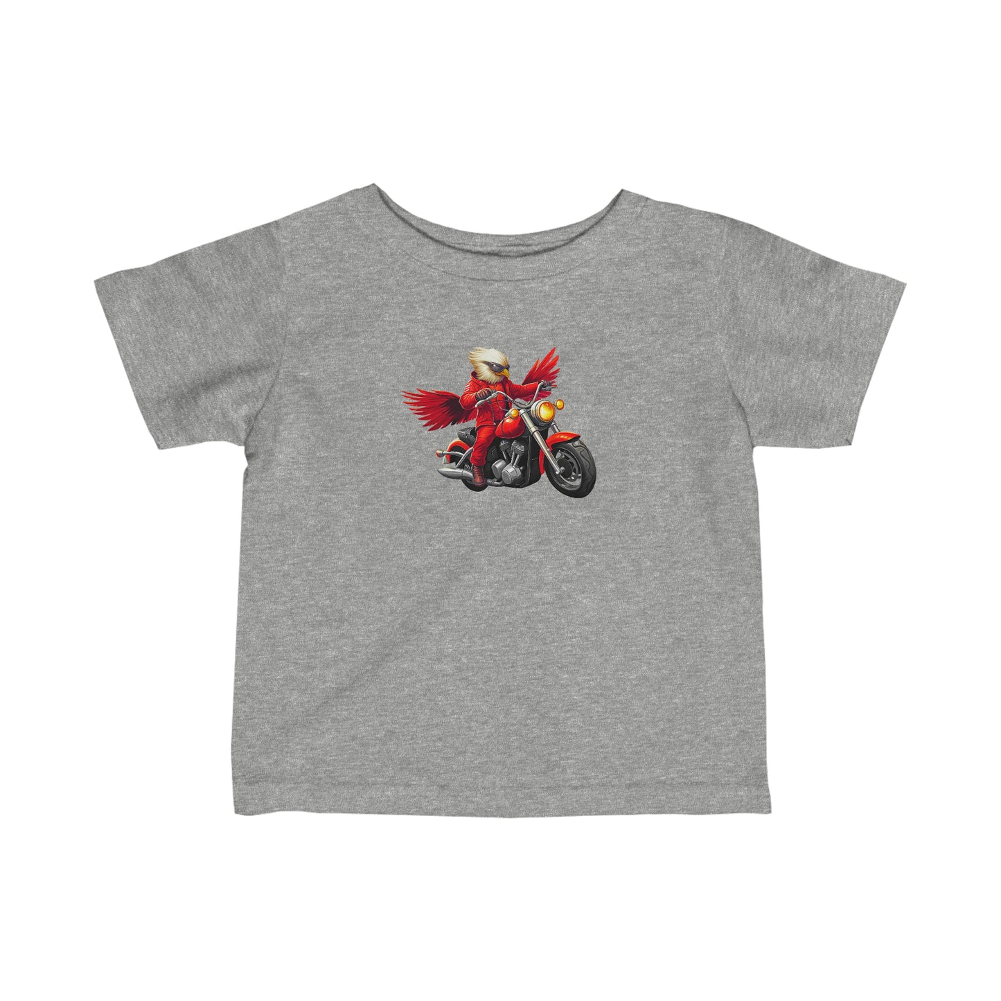 Red wing bird and motorcycle Infant Fine Jersey Tee