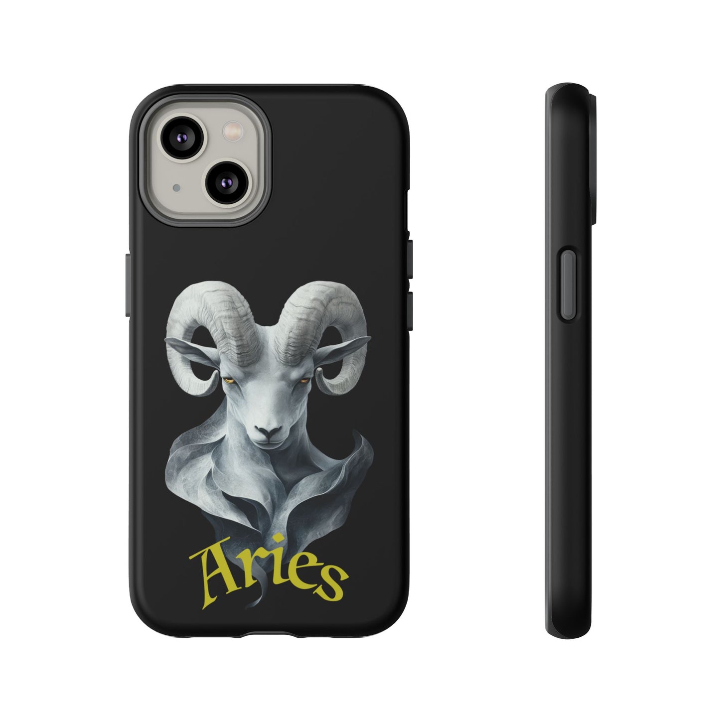 Aries Tough Phone Cases, Artistic Zodiac Phone Cases, premium-quality cases for iPhone, Samsung Galaxy, and Google Pixel devices