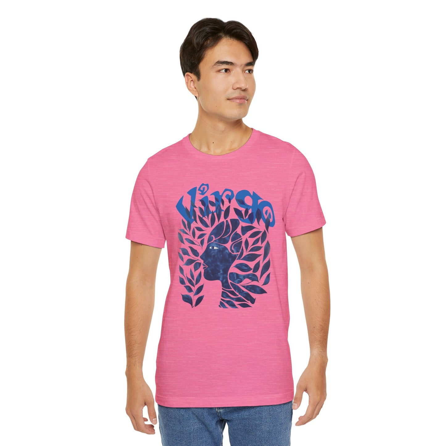 Virgo blue graphic Unisex Jersey Short Sleeve Tee