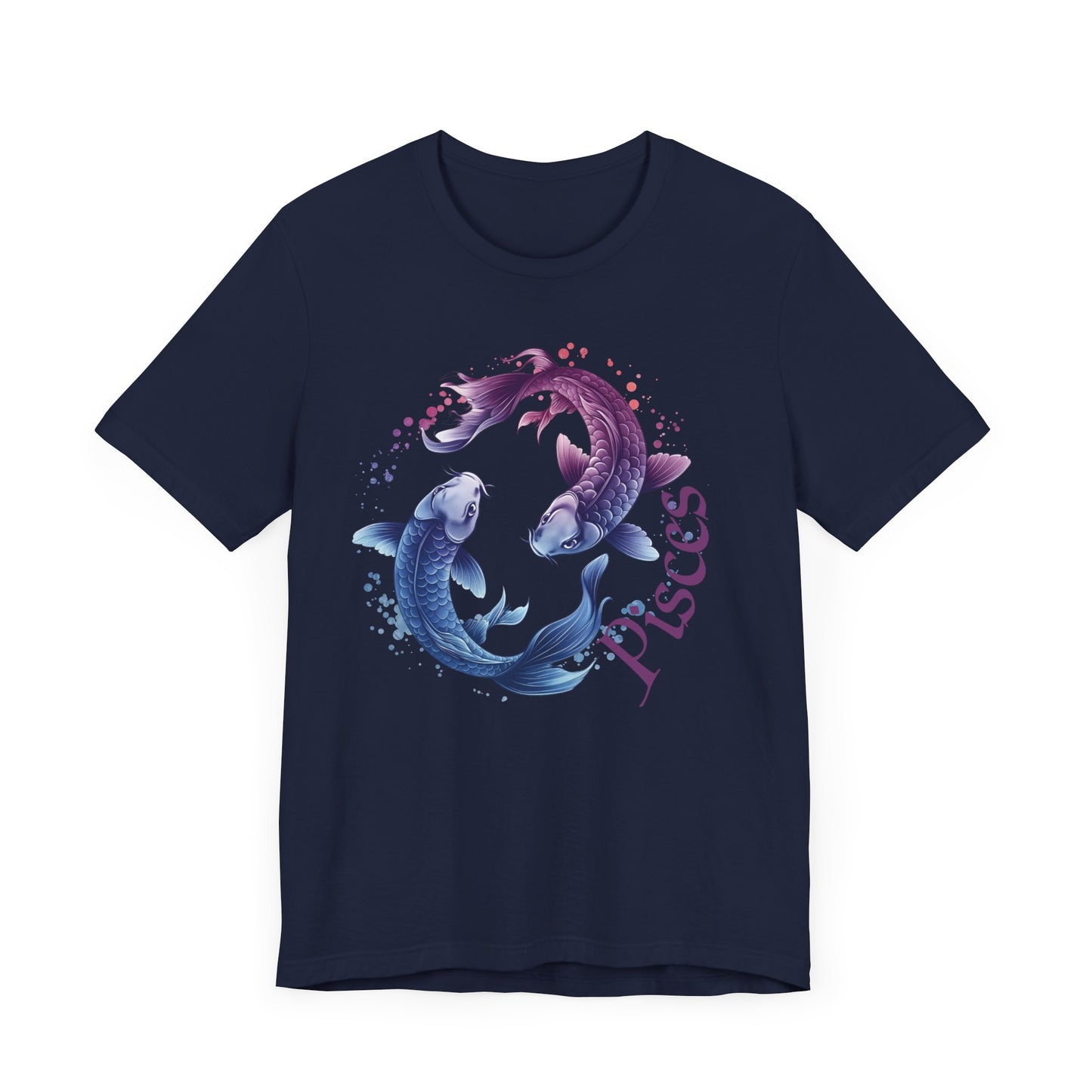 Pisces Artistic Zodiac Unisex Tee, Jersey Short Sleeve Tee, Your Perfect Everyday Favorite