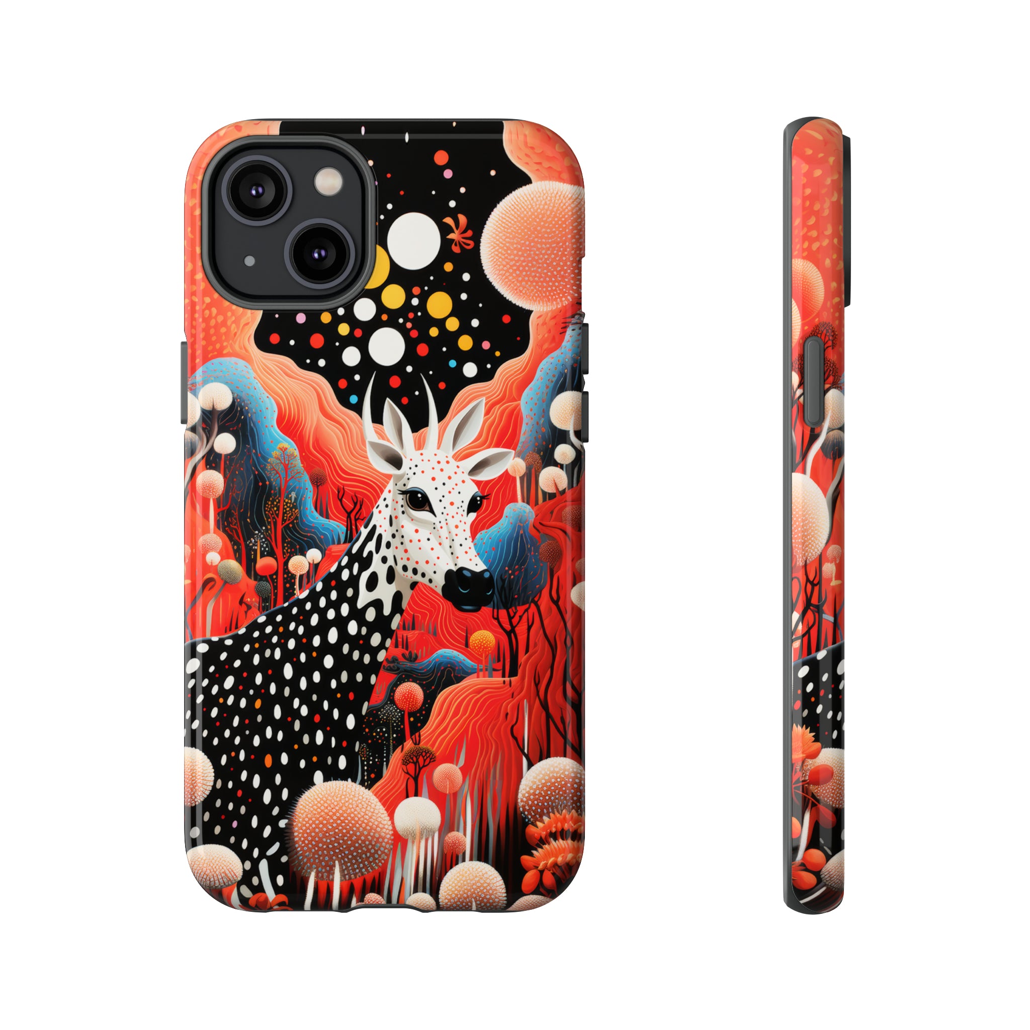 Spotted Elk in the rainbow forest Tough Cases