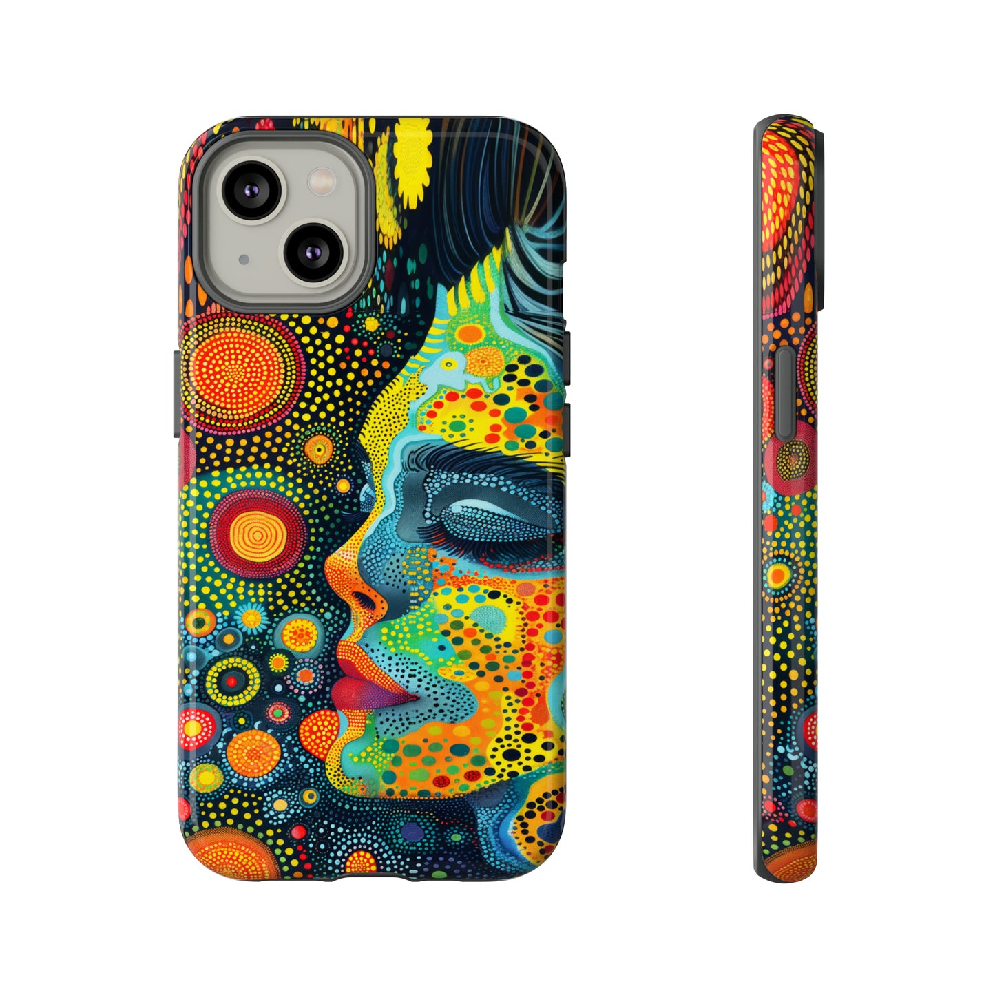 Phone Case, rainbow girl, Artistic design, Tough Case, Colorful whimsical rainbow fantasy design, iPhone 15, 14, 13, 12, 11, Samsung, Pixel