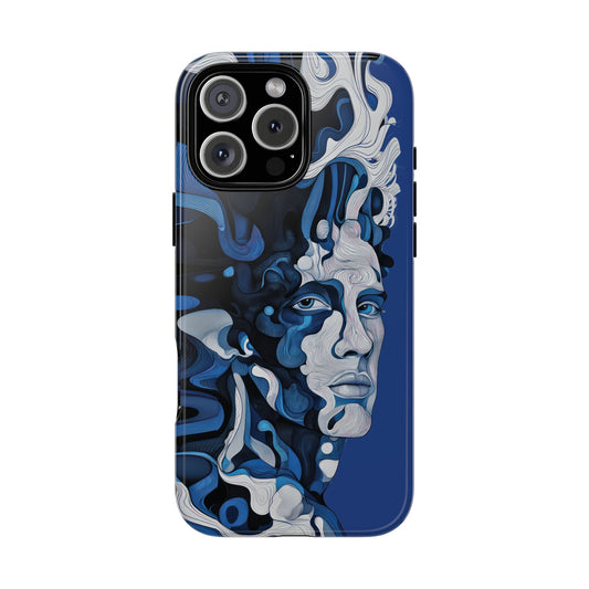 Artistic Phone Case - Blue Wave Design | Tough Cases