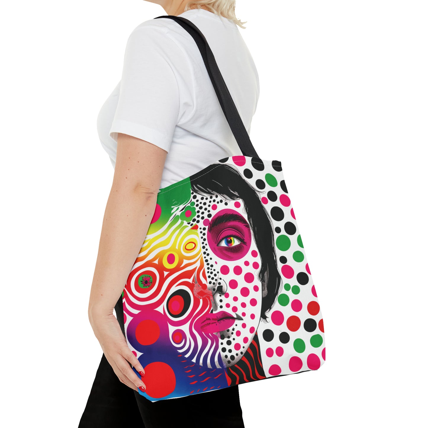 Rainbow disco dreams Tote Bag in 3 sizes