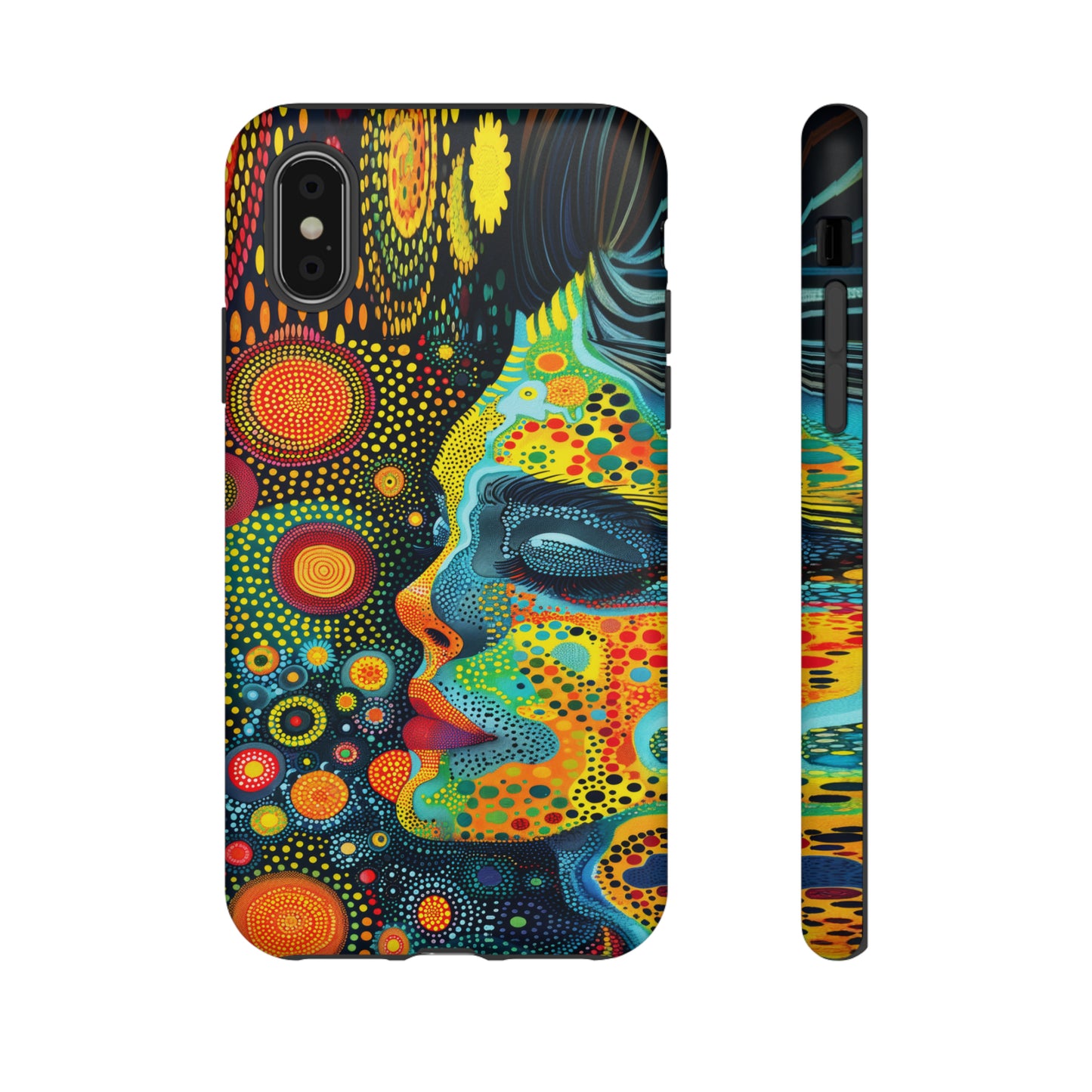Phone Case, rainbow girl, Artistic design, Tough Case, Colorful whimsical rainbow fantasy design, iPhone 15, 14, 13, 12, 11, Samsung, Pixel
