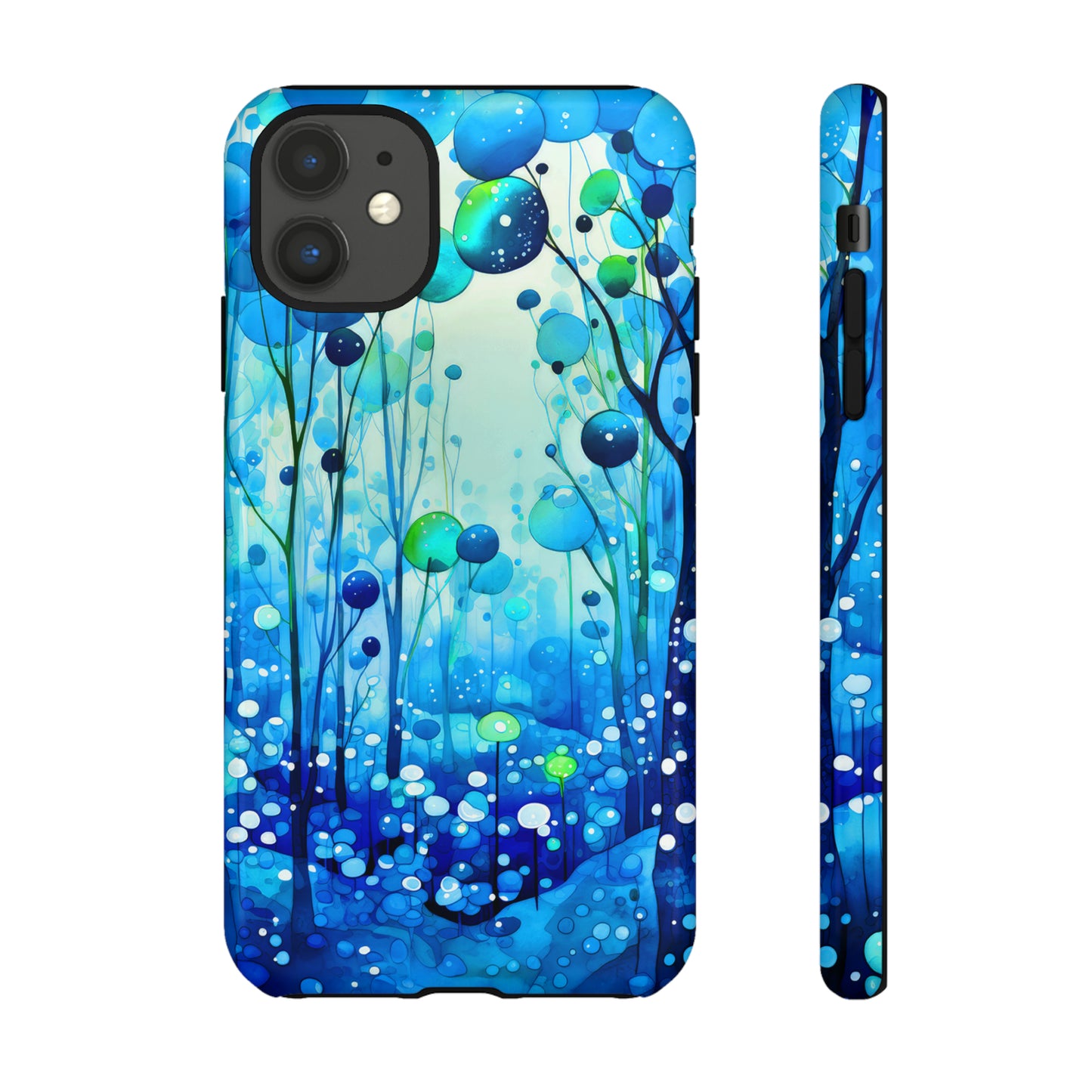 Blue fantasy forest Tough Cases