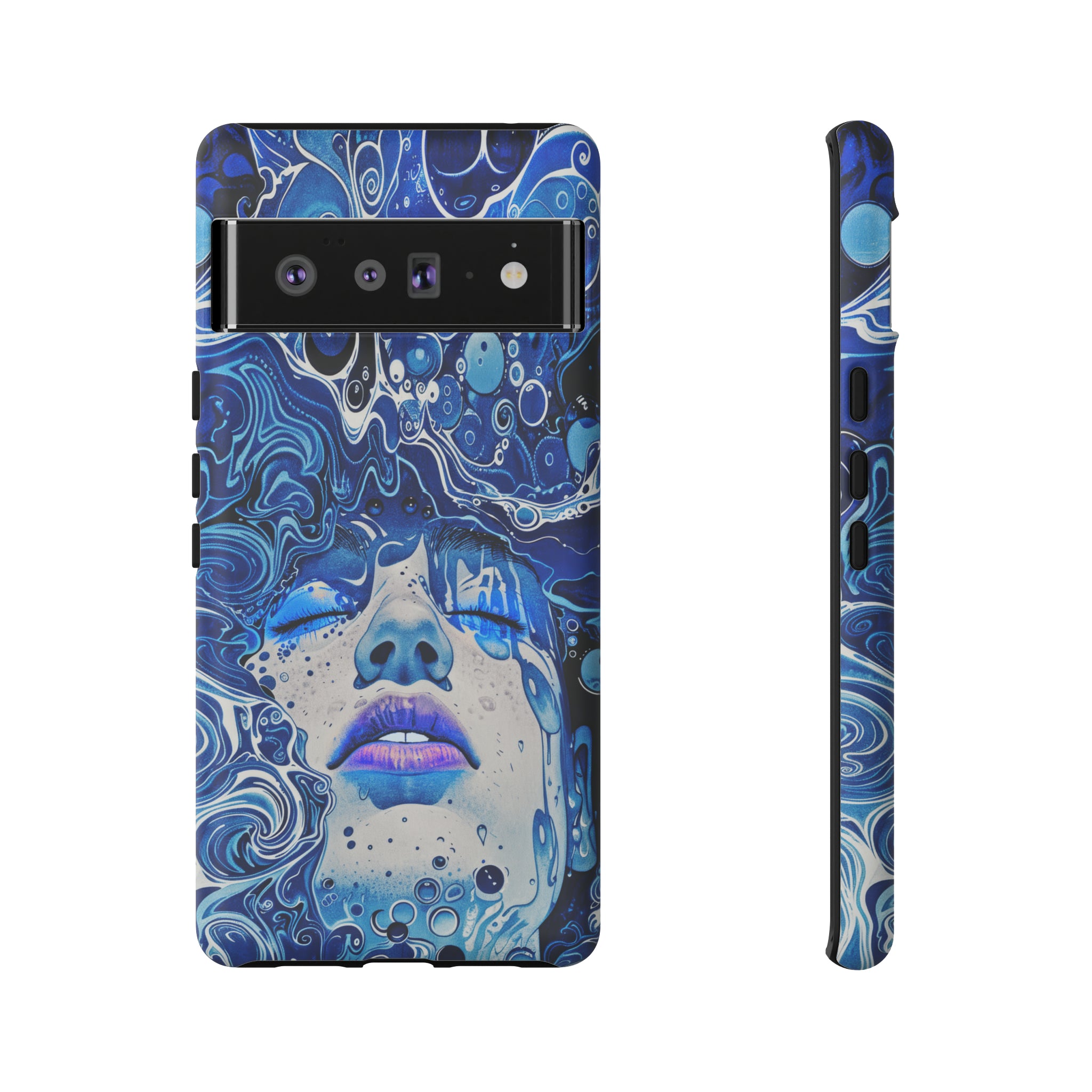 Phone Case, underwater design, Artistic design, Tough Case, Colorful whimsical water fantasy design, iPhone 15, 14, 13, 12, 11, Samsung, Pixel