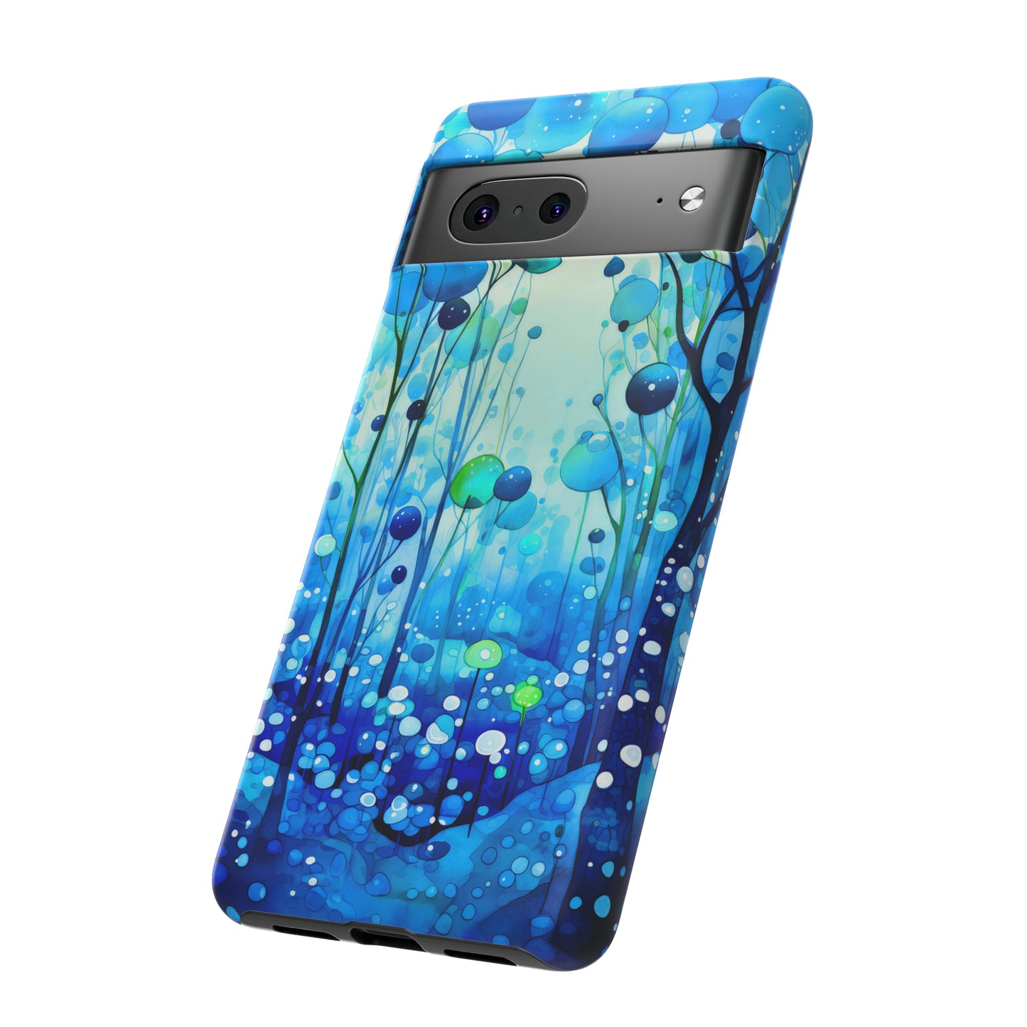Blue fantasy forest Tough Cases