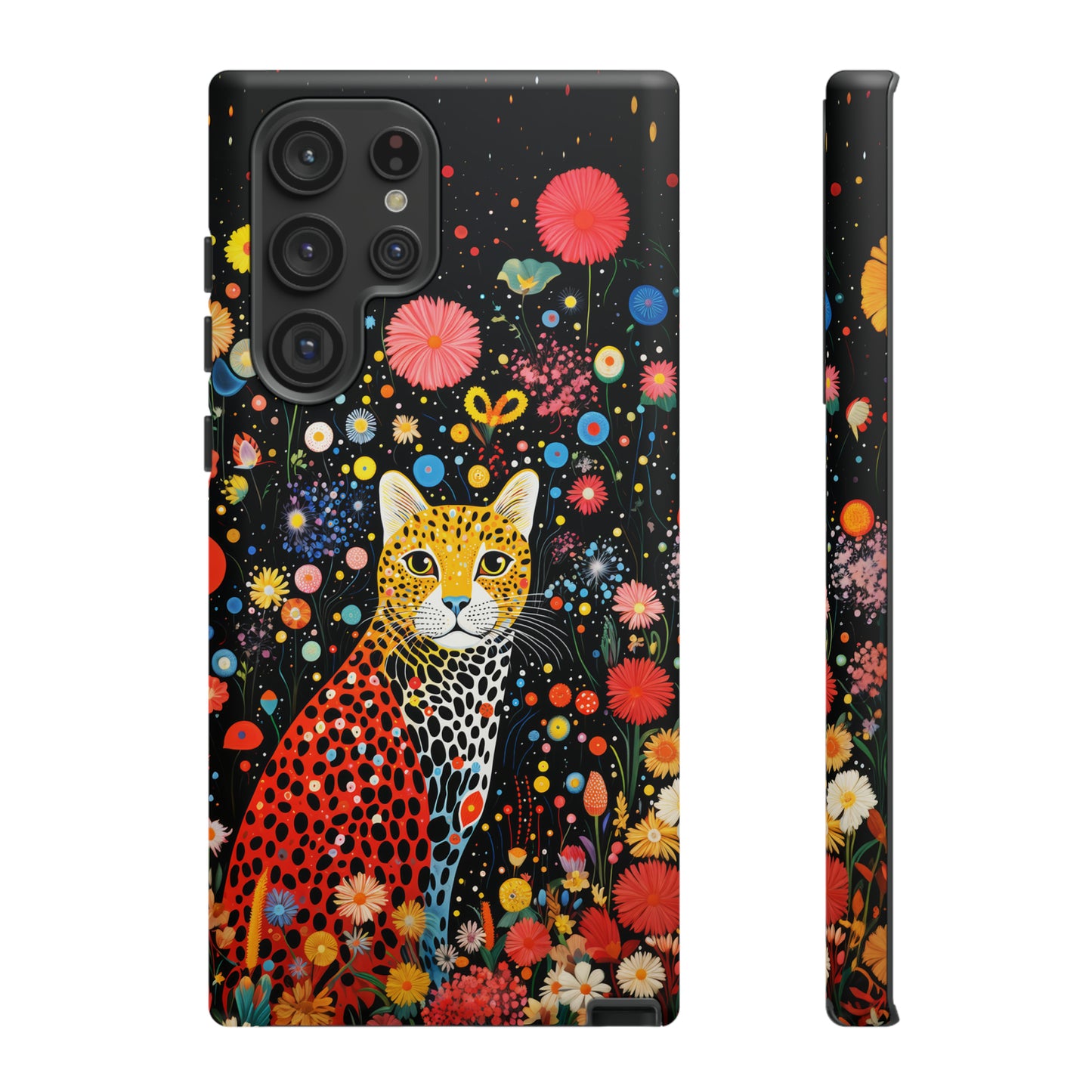 Cheetah in night flowers Tough Cases