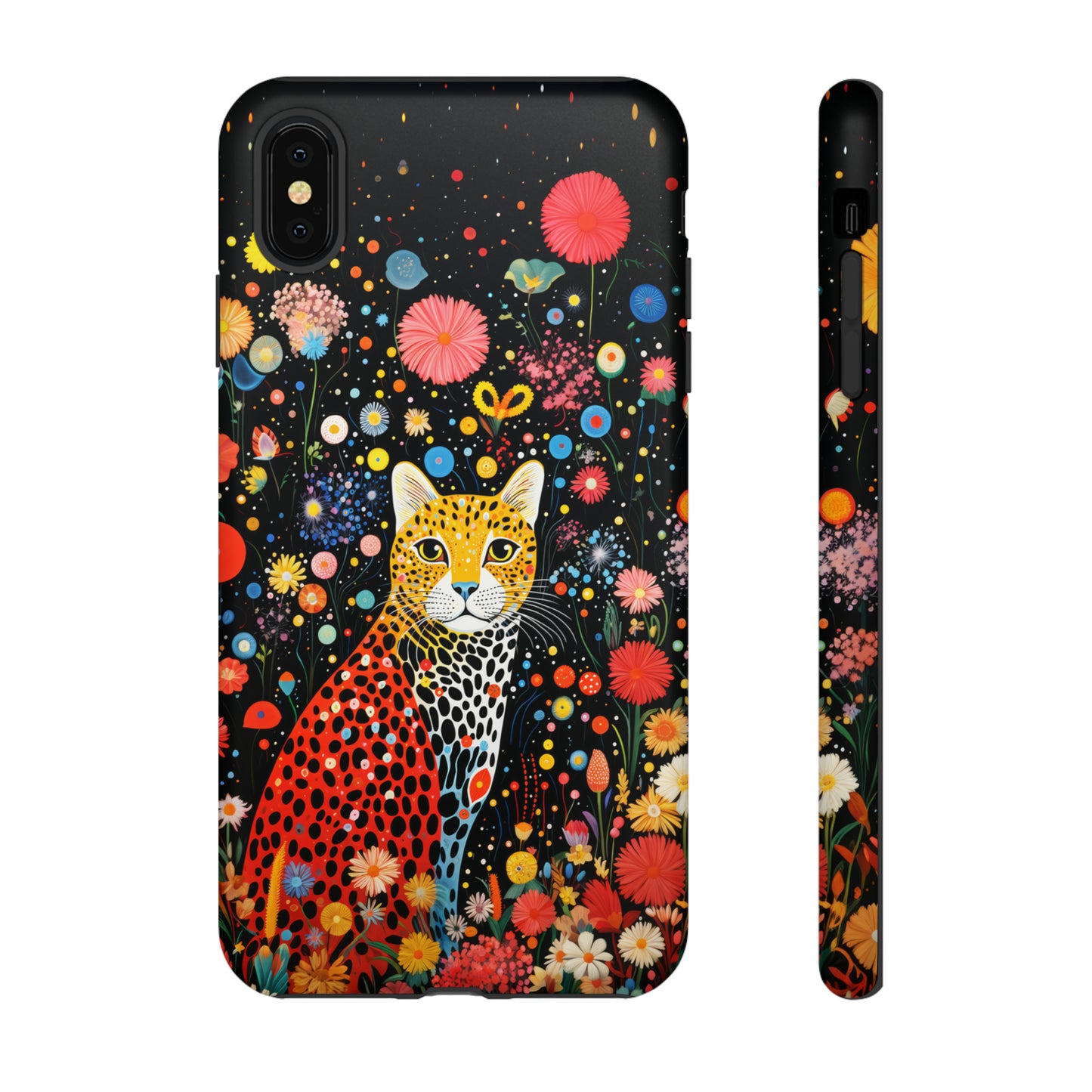 Cheetah in night flowers Tough Cases