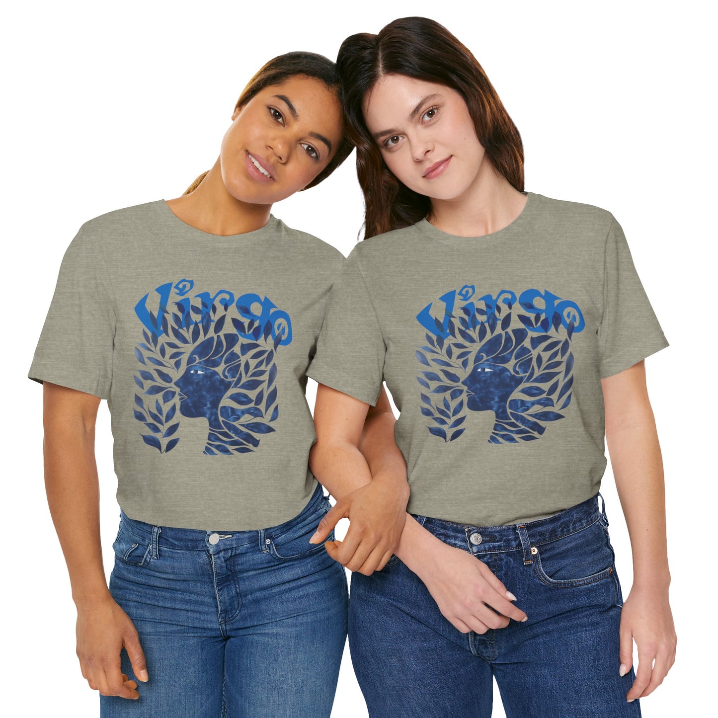 Virgo blue graphic Unisex Jersey Short Sleeve Tee